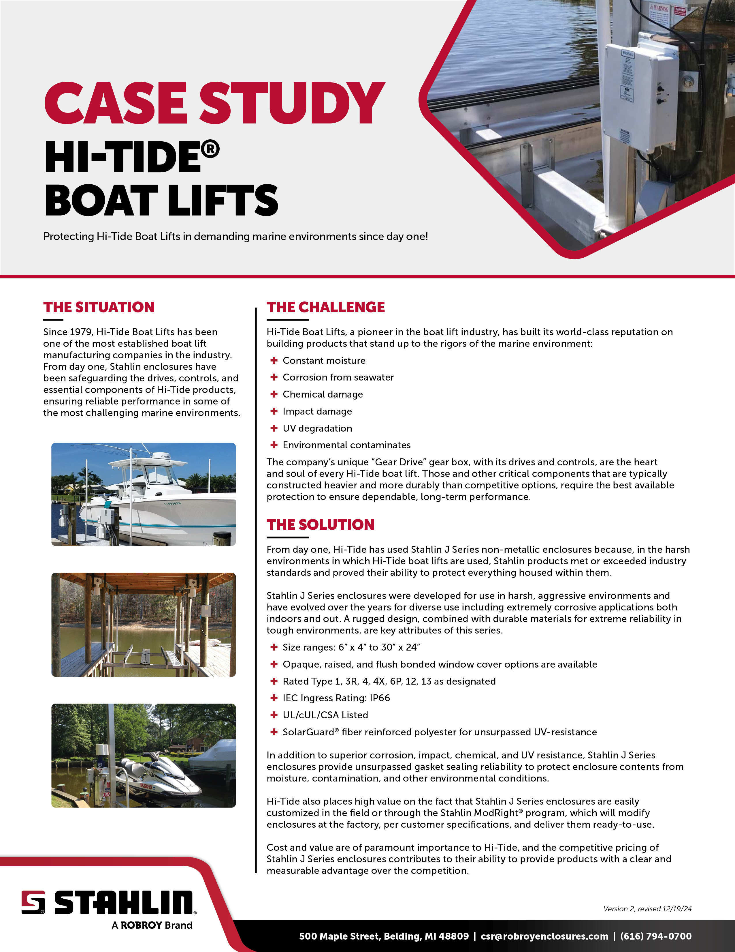Hi-Tide® Boat Lifts Case Study Cover
