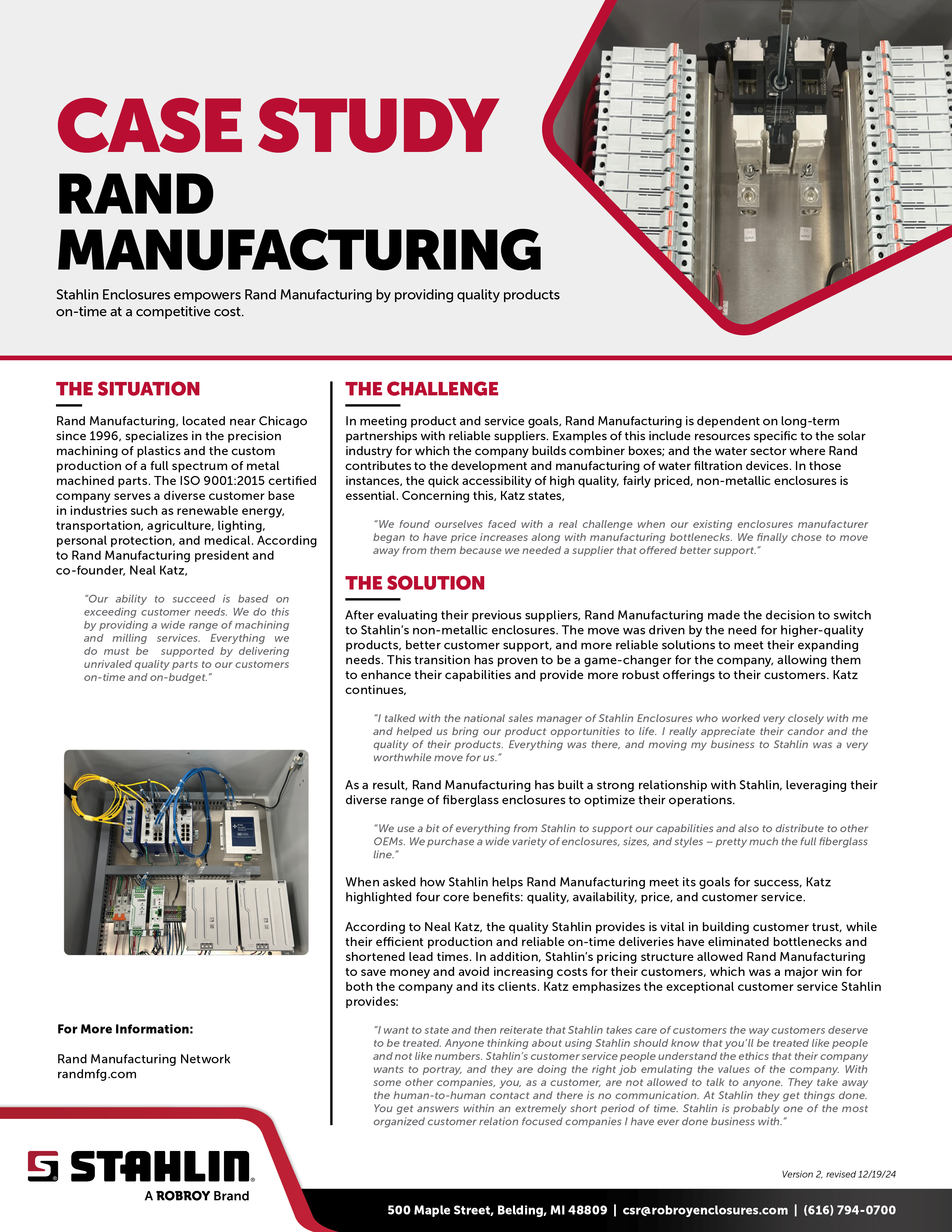 Rand Manufacturing Case Study Cover