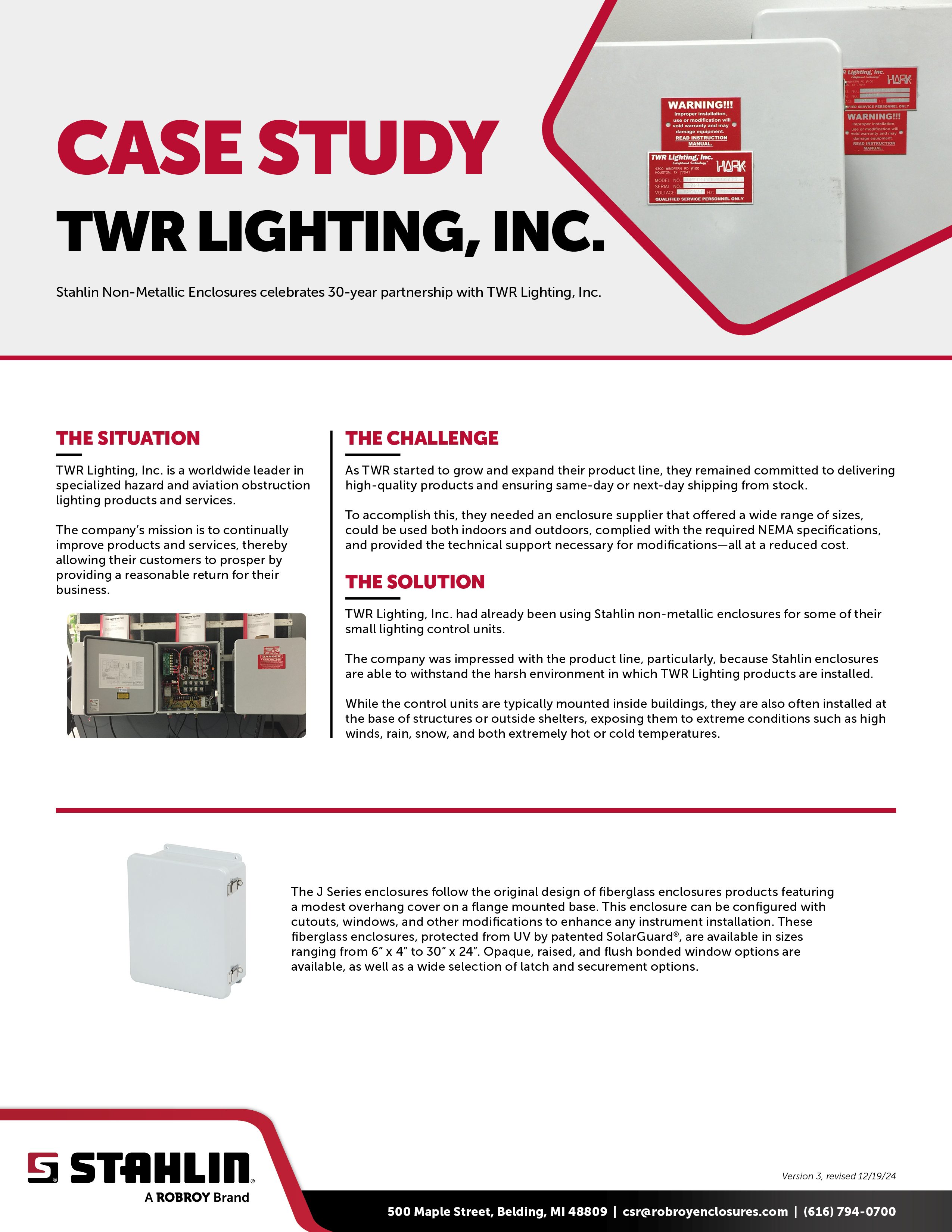 TWR Lighting, Inc. Case Study Cover