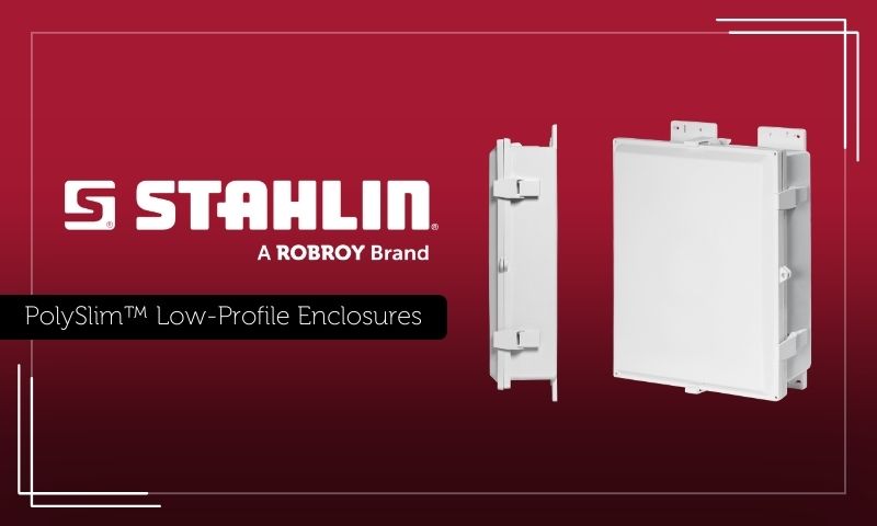 Polyslim low profile enclosures