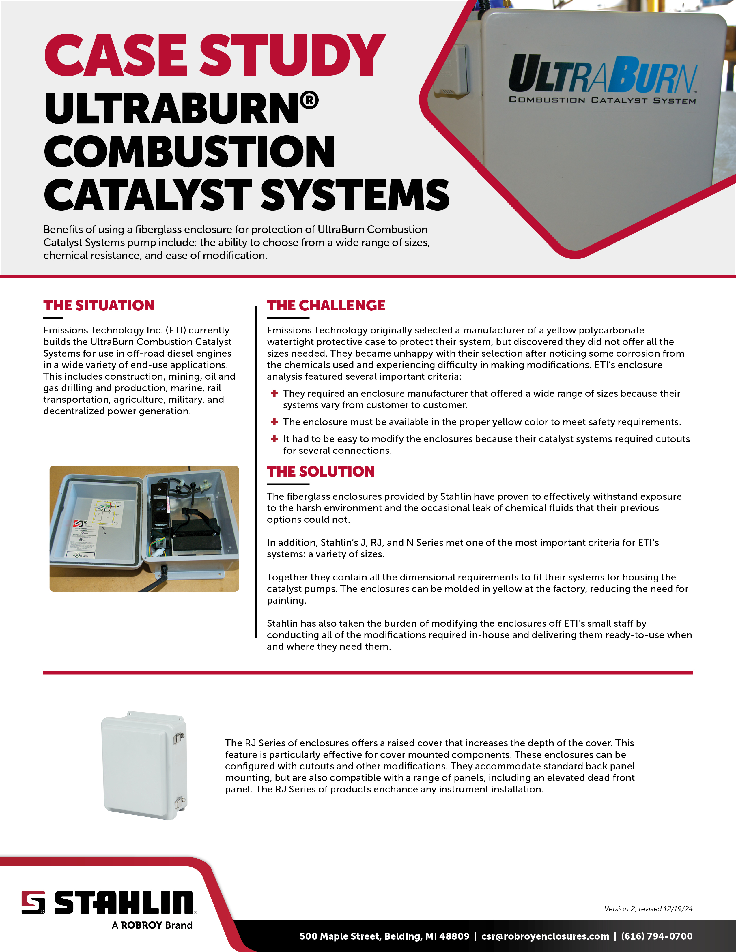 UltraBurn® Combustion Catalyst Systems Case Study Cover
