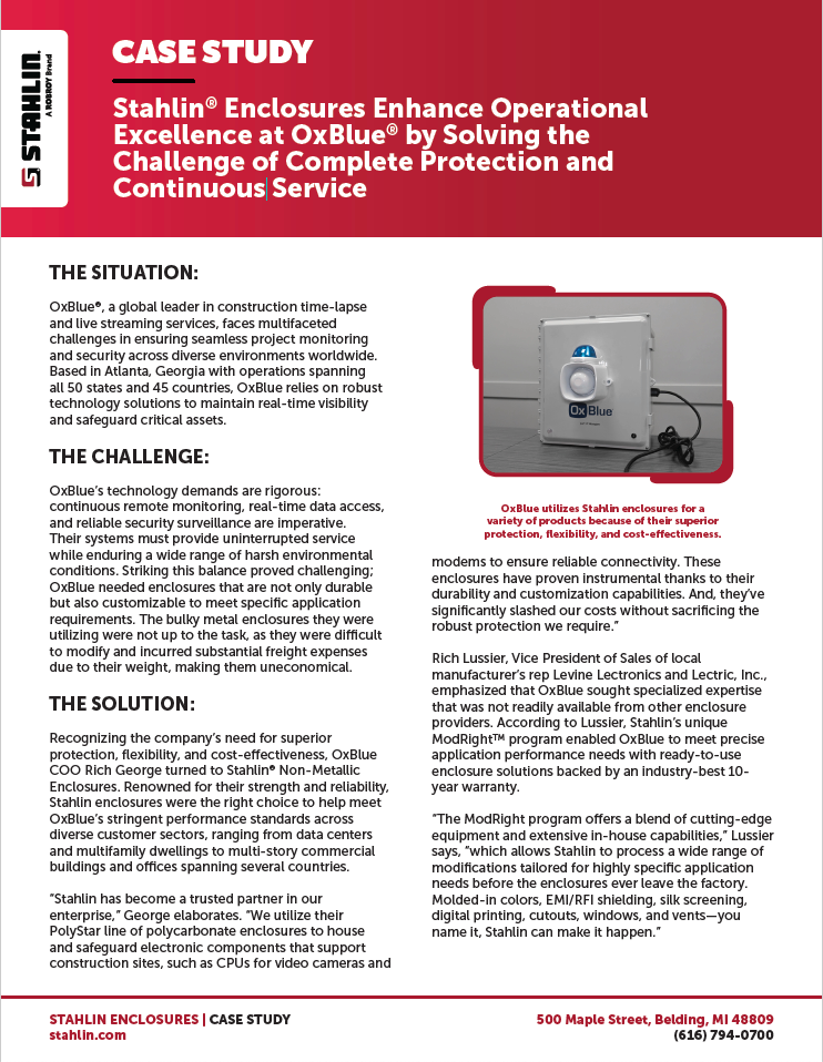 OxBlue Case Study Cover