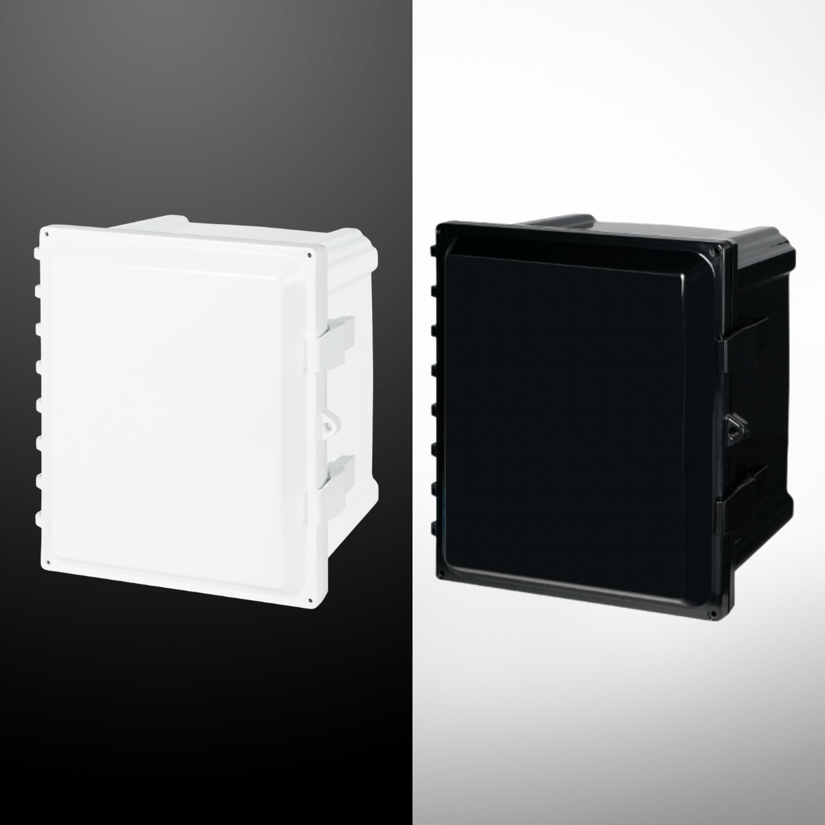 Stahlin black and white enclosures side