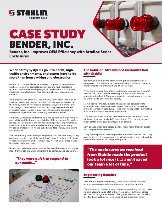 Bender, Inc Case Study Cover 