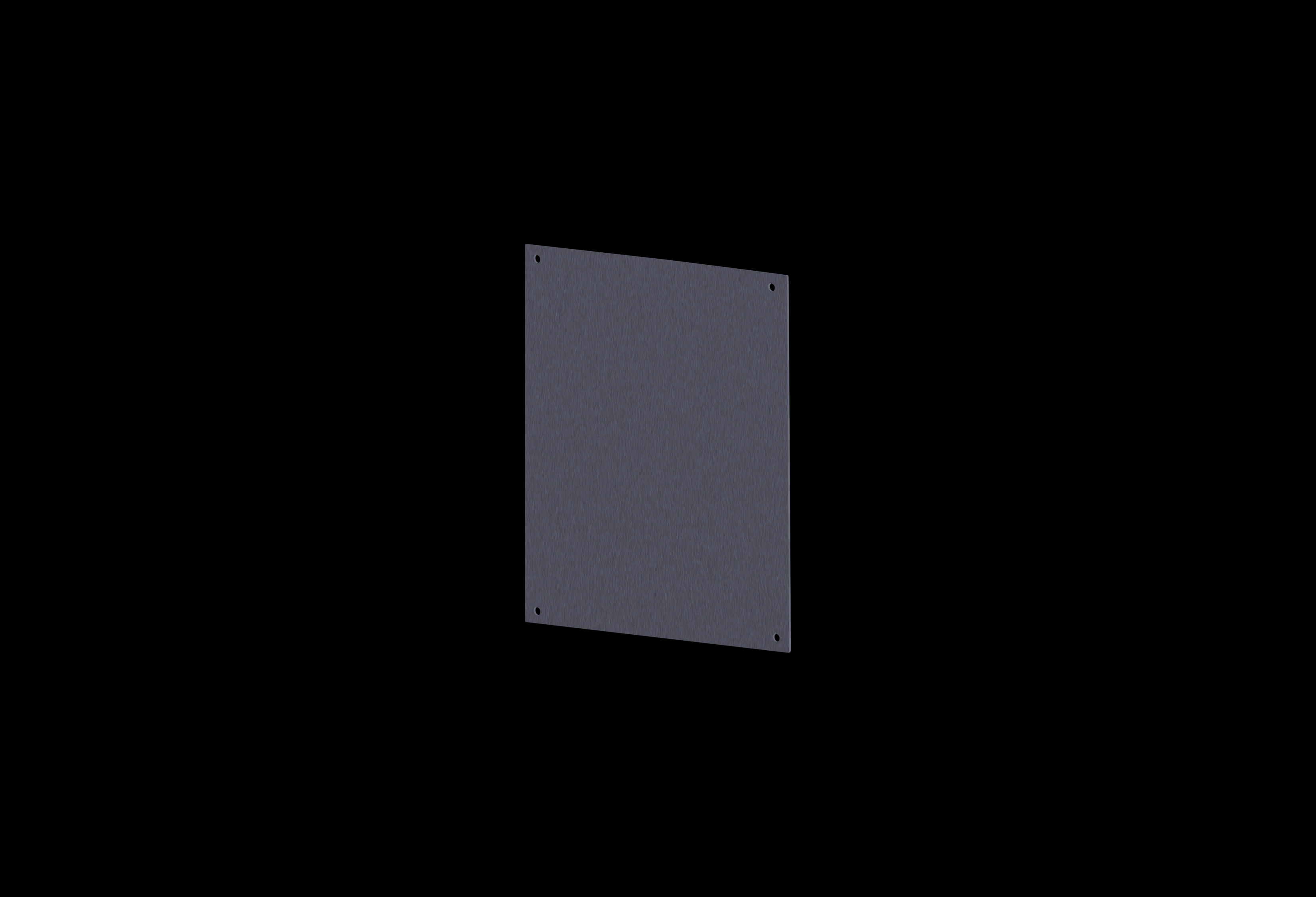 Aluminum Standard Back Panel 10 x 8 Inches for use with J, JW, RJ, RJW, FatBoy, Diamond Shield, Classic, PolyStar by Stahlin
