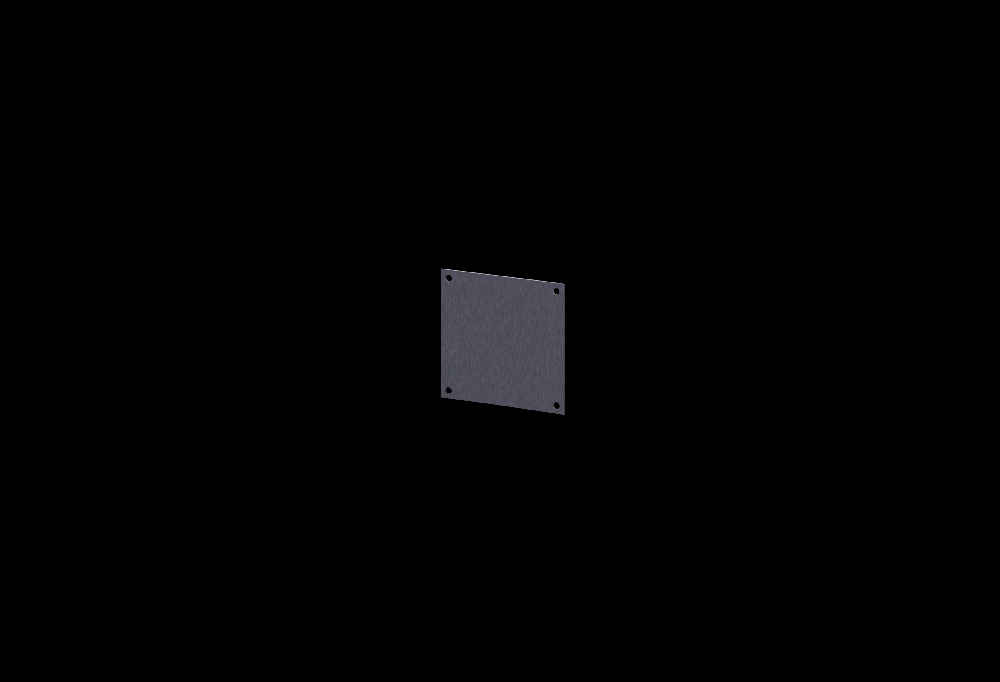 Aluminum Standard Back Panel 6 x 6 Inches for use with J, JW, RJ, RJW, Diamond Shield, Classic, PolyStar by Stahlin