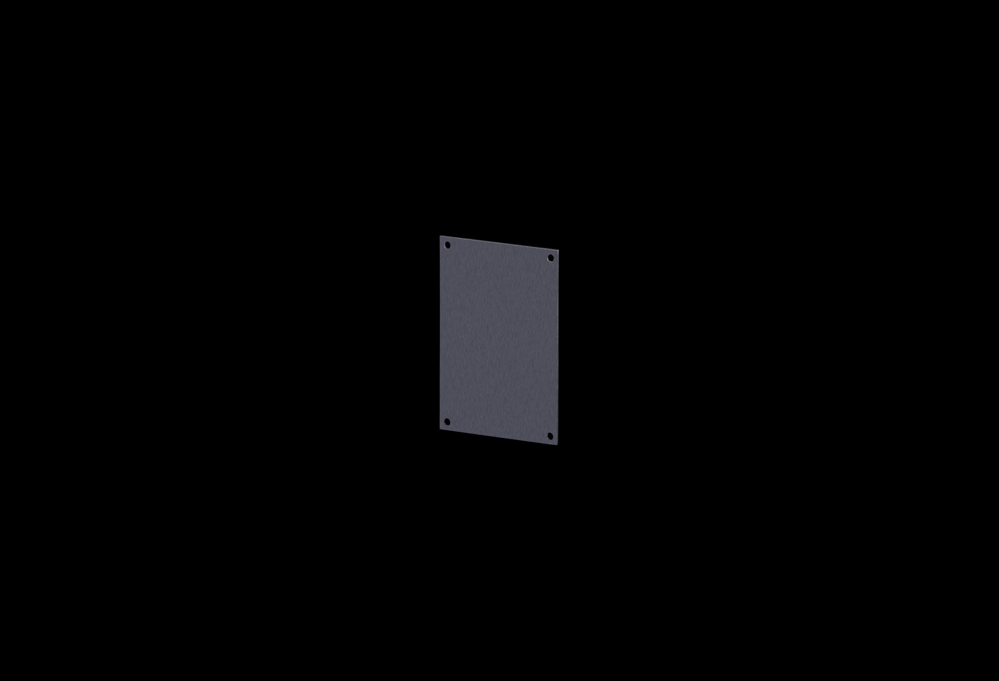 Aluminum Standard Back Panel 6 x 4 Inches for use with J, JW, RJ, RJW by Stahlin