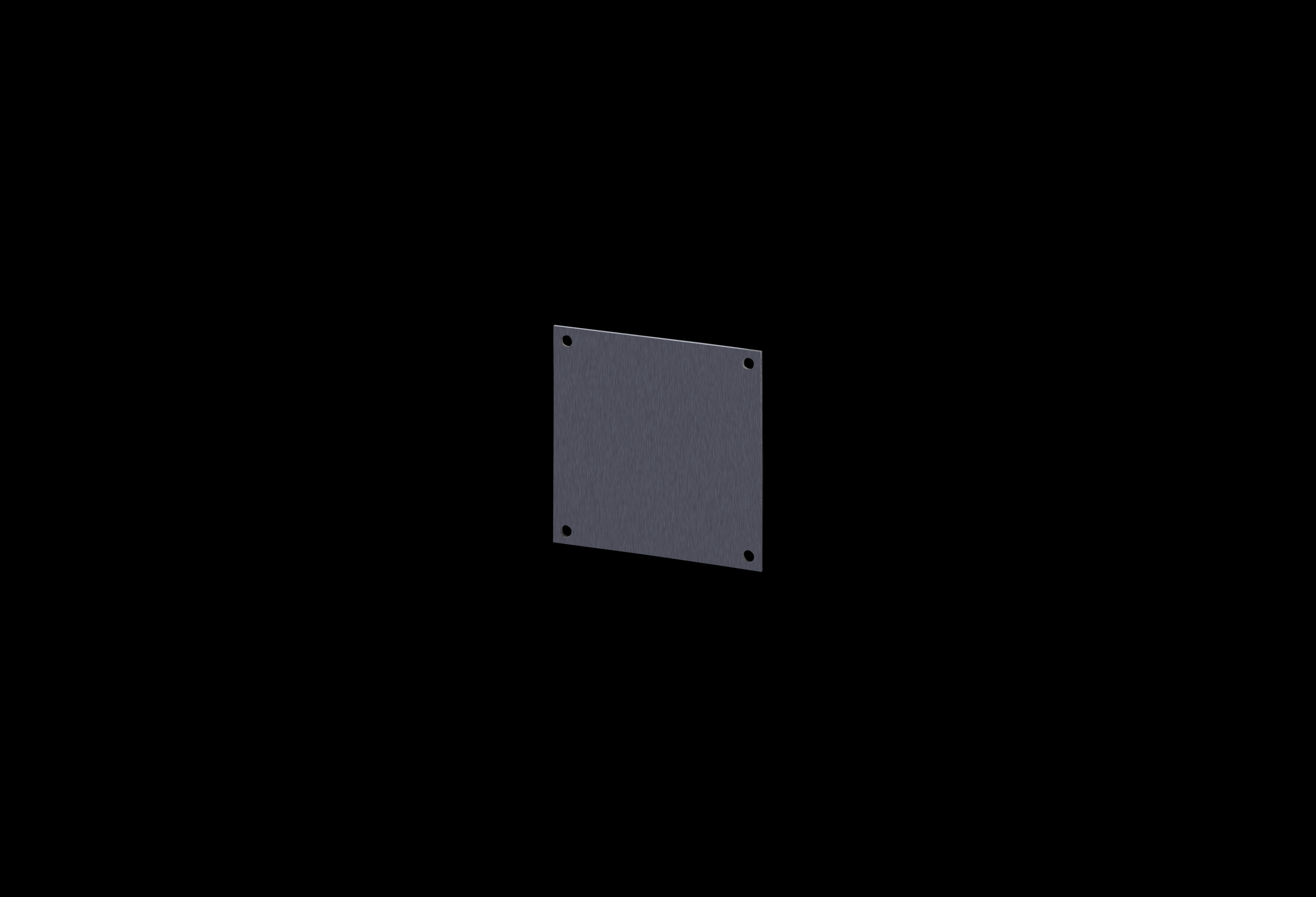 Aluminum Standard Back Panel 8 x 8 Inches for use with J, JW, RJ, RJW, FatBoy, Diamond Shield, PolyStar by Stahlin