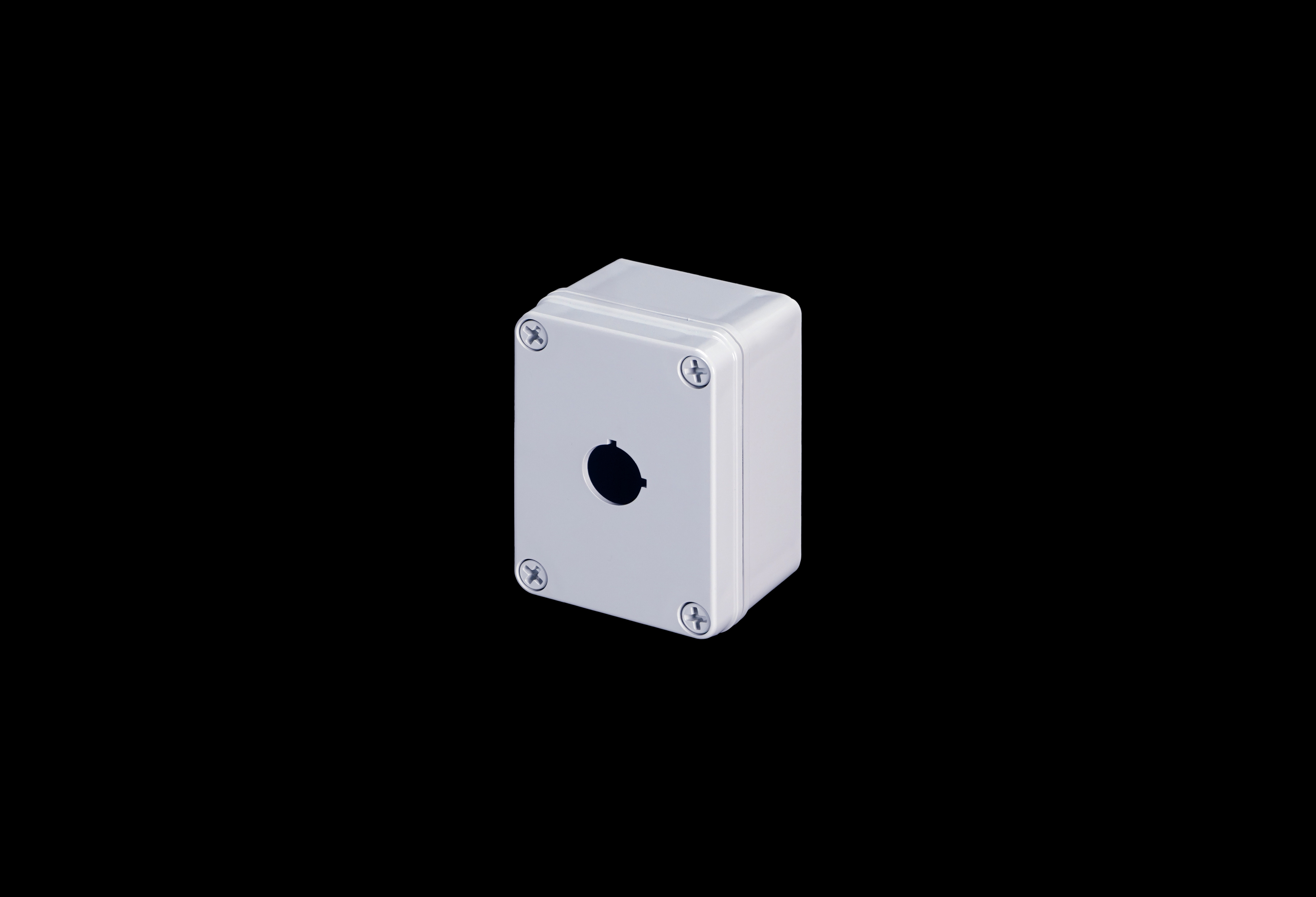 Polycarbonate Enclosure  4 x 3 x 2 Inches Push Button Series 1 Hole 30 mm with Opaque Lift Off Cover by Stahlin
