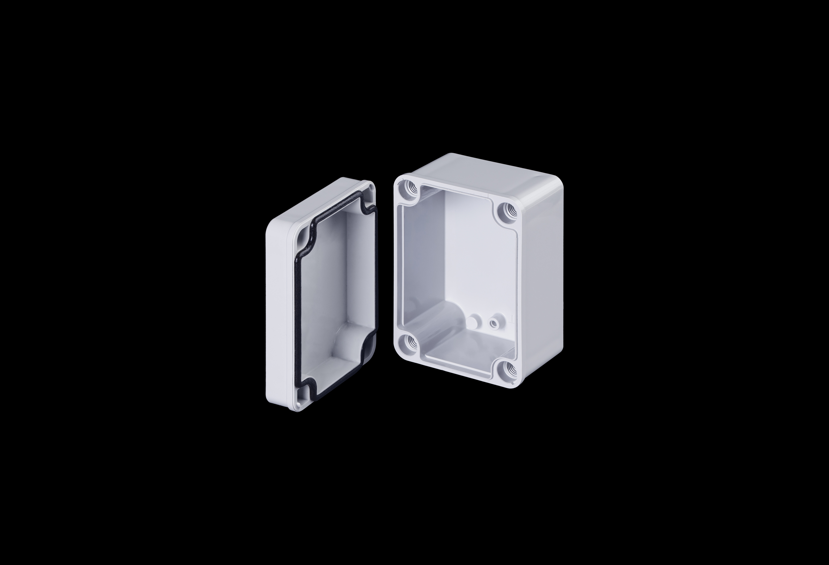 Polycarbonate Enclosure 4 x 3 x 2 Inches CF Series Slim with Opaque Lift Off Cover by Stahlin