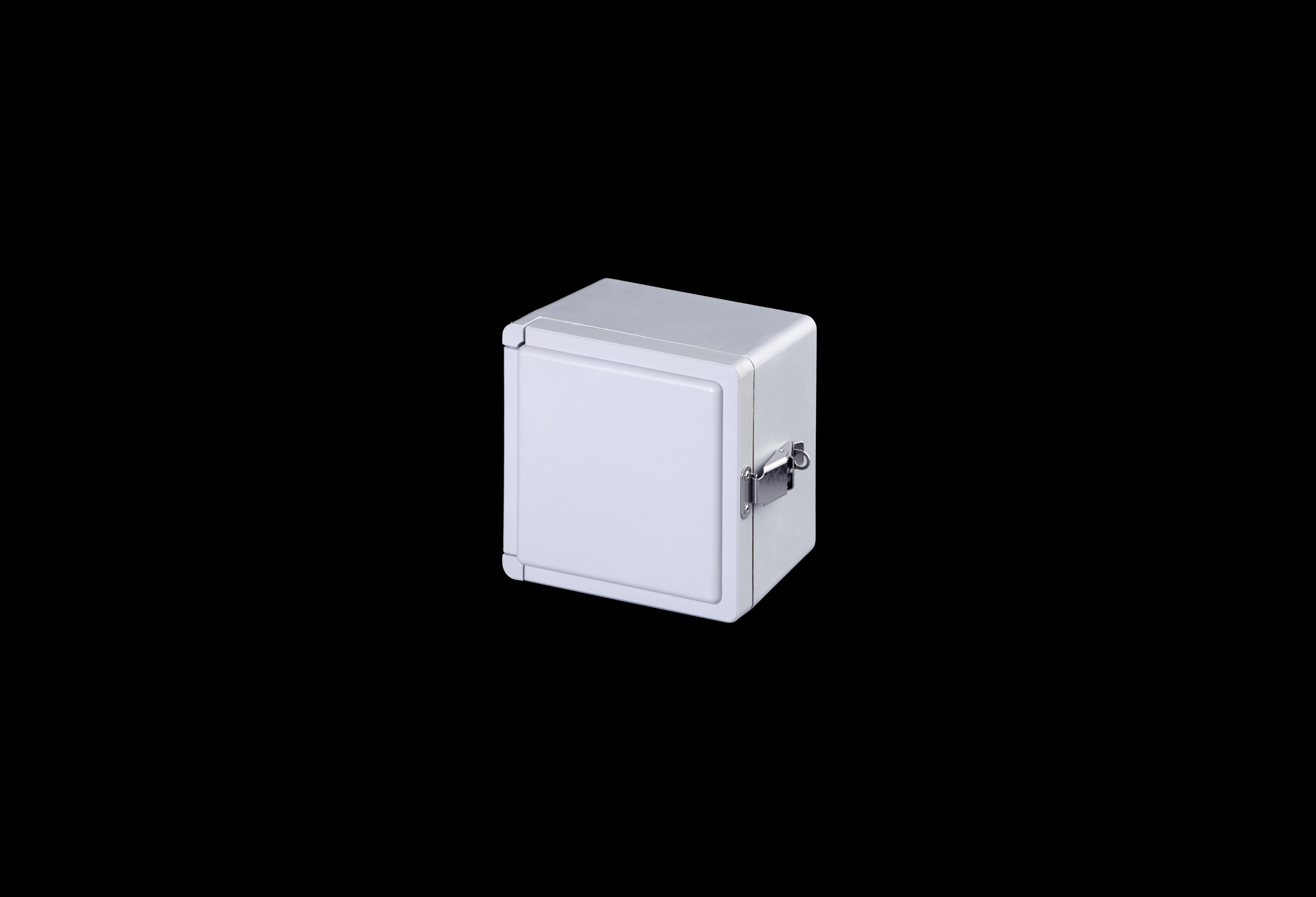 CL707HPL-QFL-Closed.jpg Fiberglass Enclosure 7 x 7 x 5 Inches Classic Series with Hinged, Padlockable Latch Opaque Cover by Stahlin