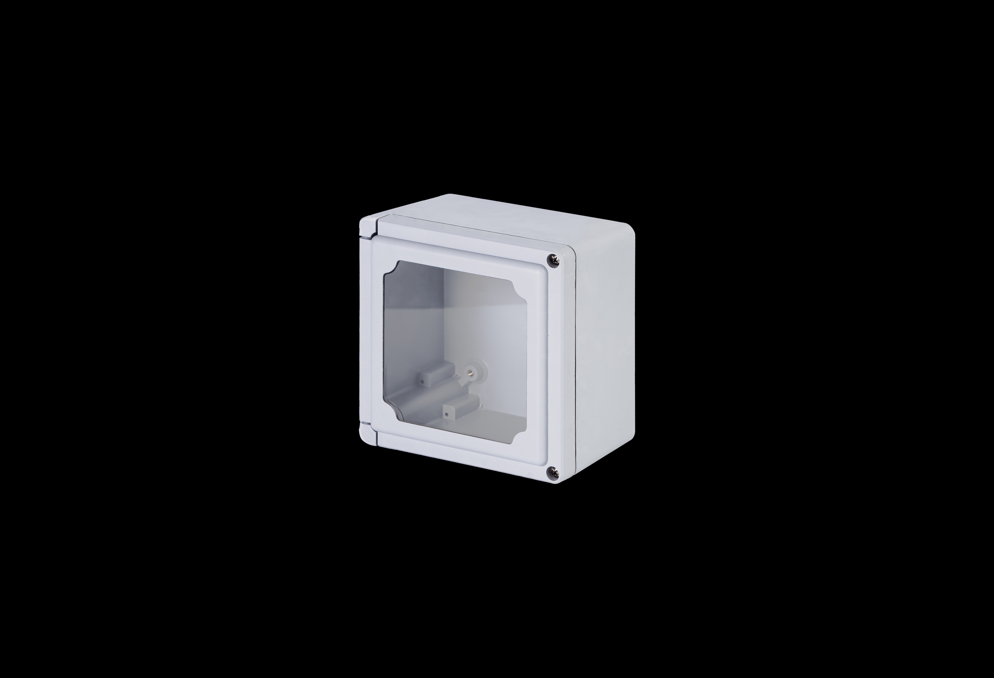 Fiberglass Enclosure 7 x 7 x 5 Inches Classic Series with Window and Hinged, Screw Down Cover by Stahlin