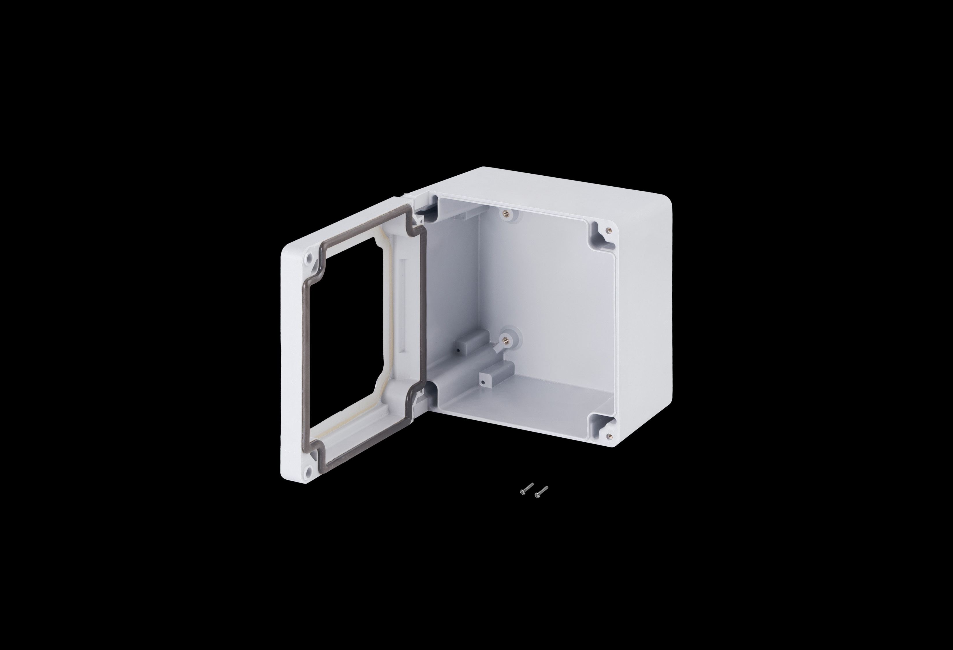 Fiberglass Enclosure 7 x 7 x 5 Inches Classic Series with Window and Hinged, Screw Down Cover by Stahlin