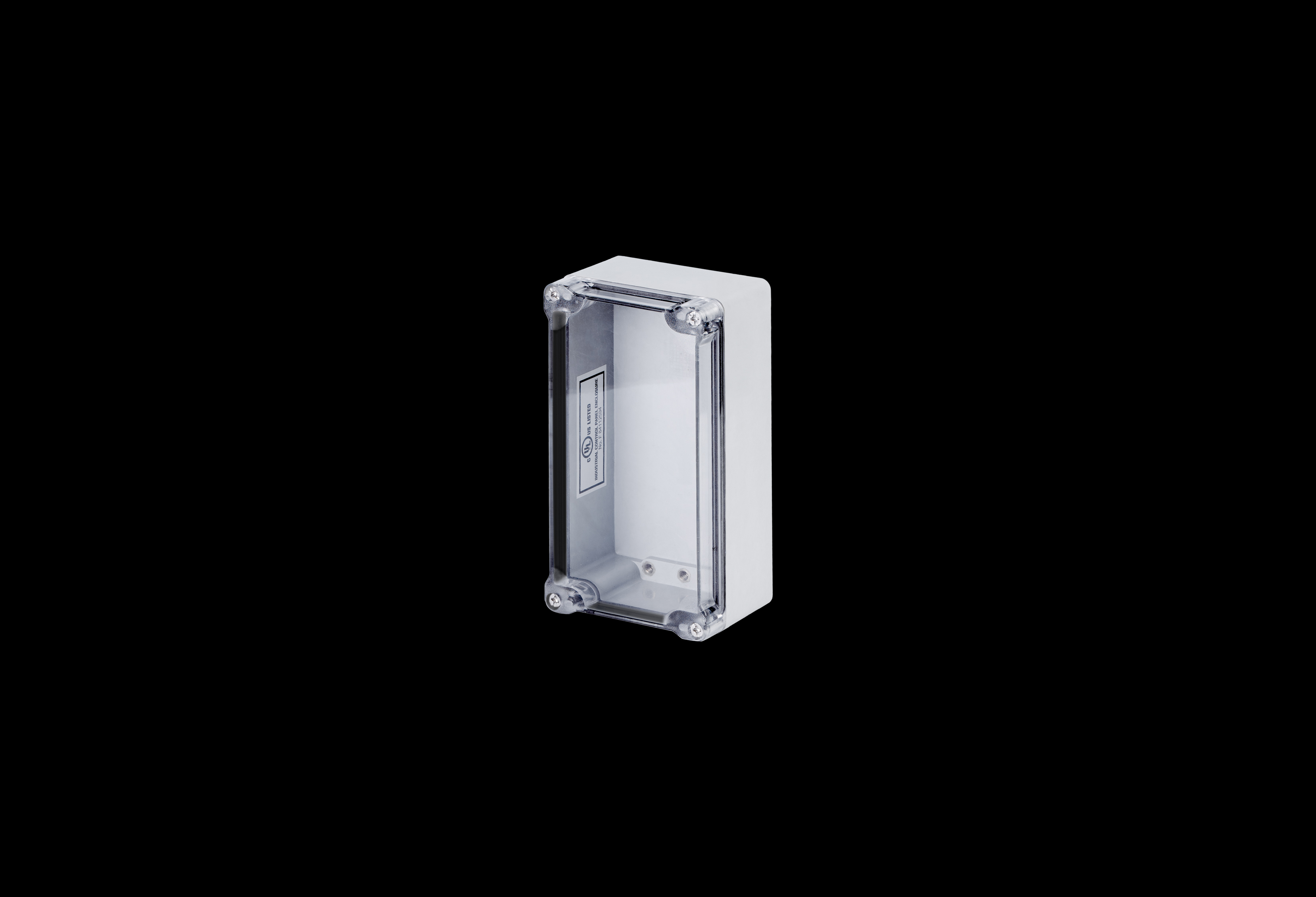DCC594W-QFL-Closed.jpg Fiberglass Enclosure 5 x 9 x 3 Inches DuraBoxx Series Shallow with Clear Cover by Stahlin