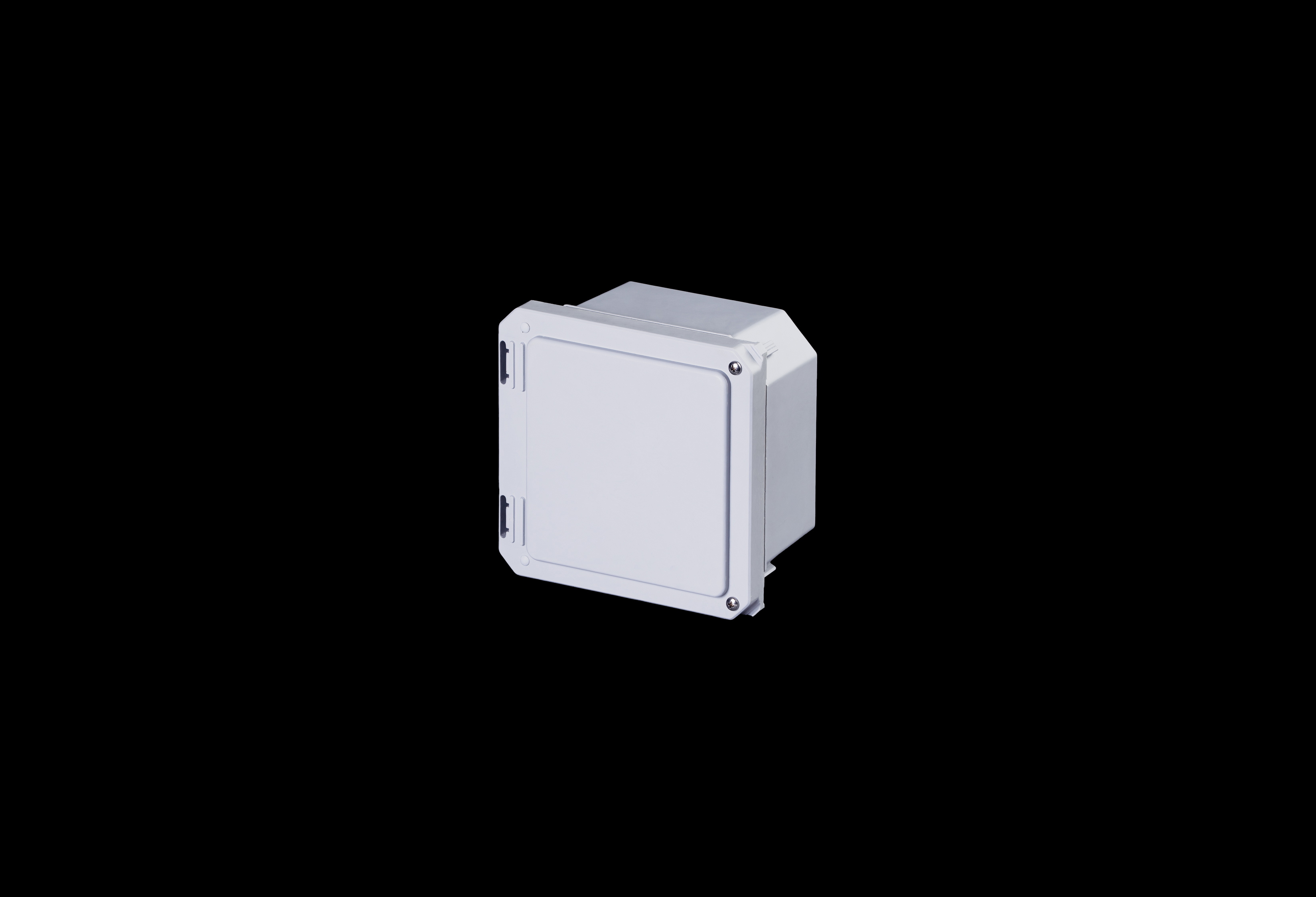 Fiberglass Enclosure 6 x 6 x 4 Inches with Diamond Shield Series Hinged, Screw Down Opaque Cover by Stahlin