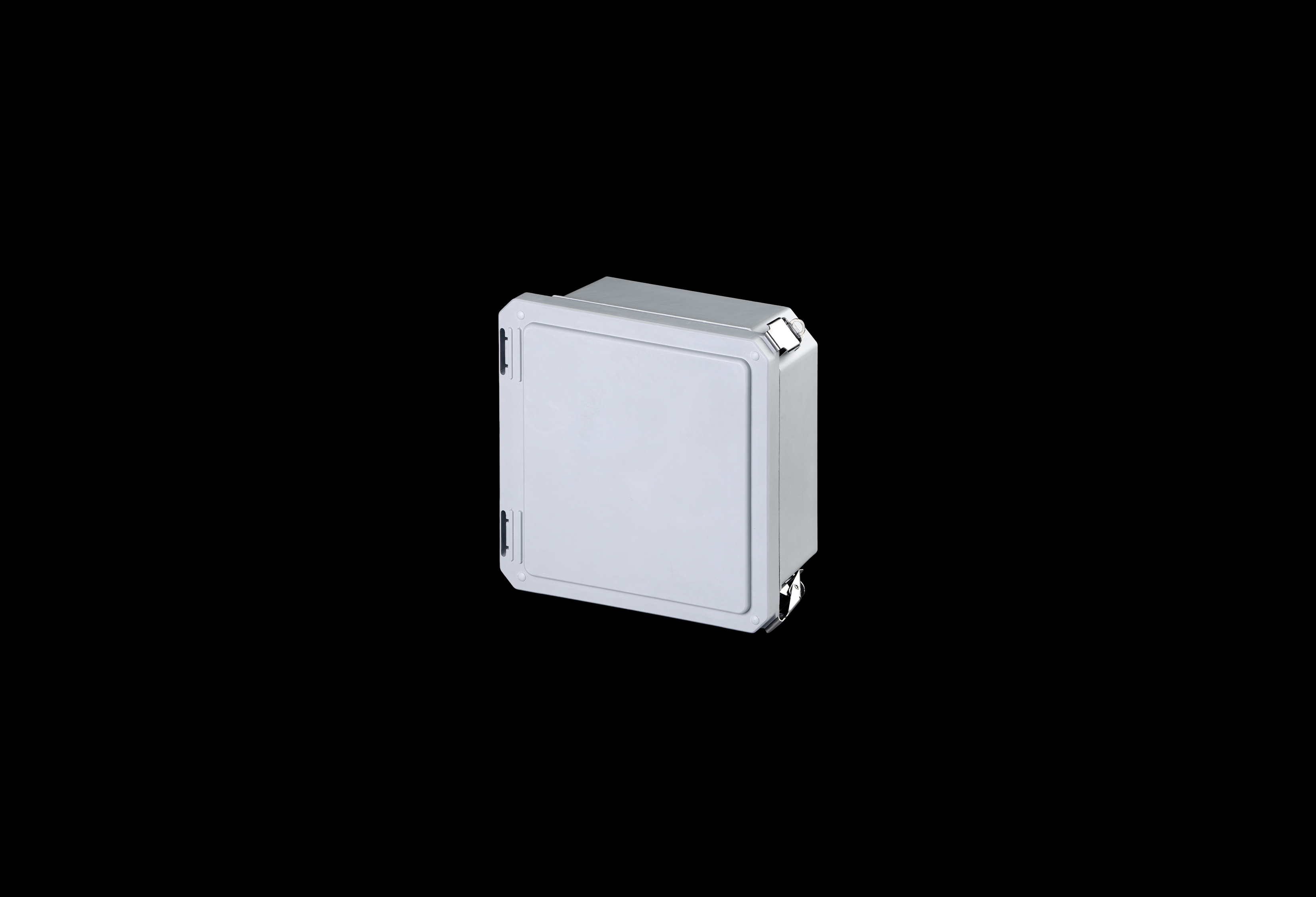 Fiberglass Enclosure 8 x 8 x 4 Inches Diamond Shield Series with Hinged, 2 Lockable Pull Latches Opaque Cover by Stahlin