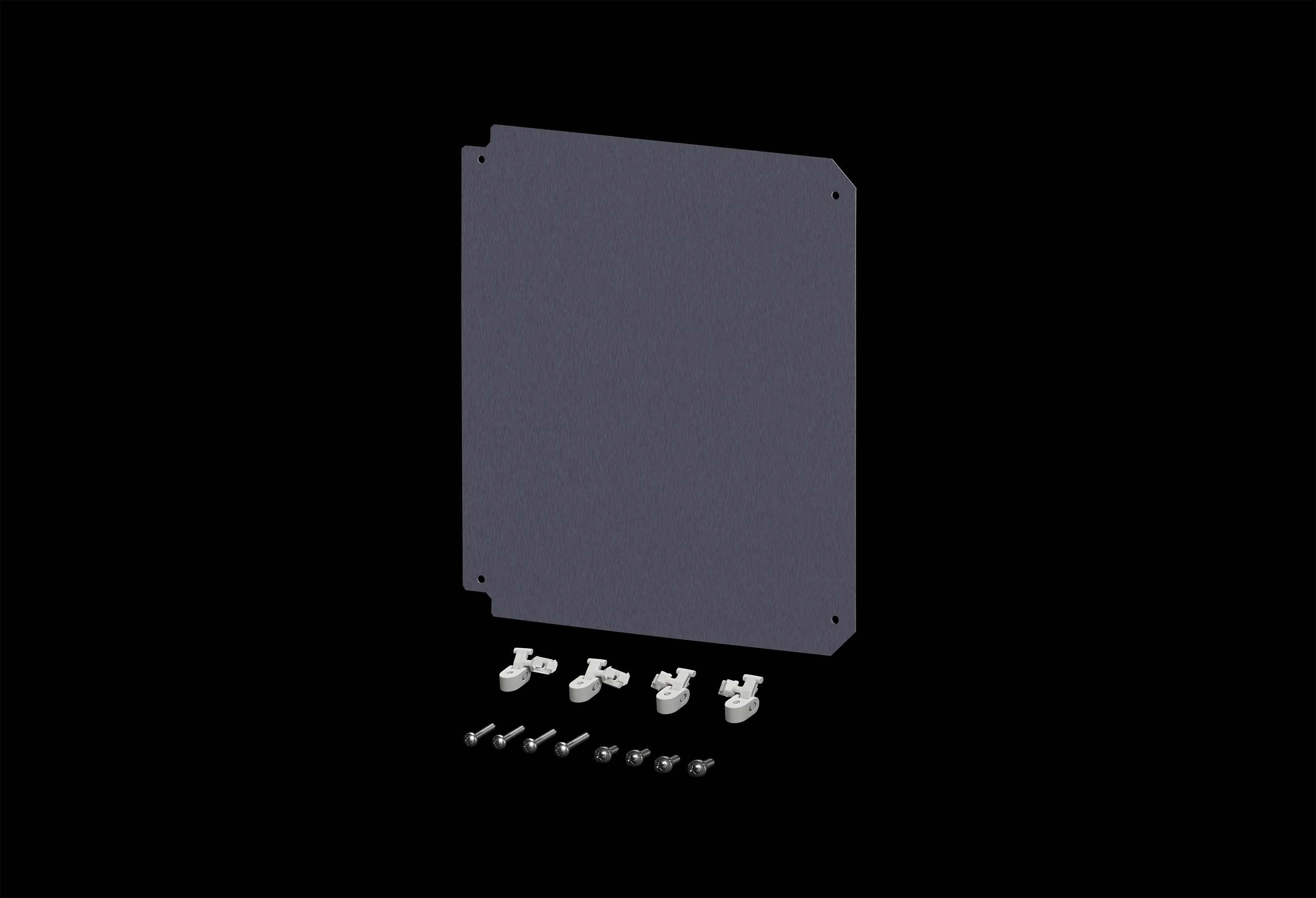 Diamond Shield SpeedPanel Mounting Kit with 10 x 8 Inches Aluminum Dead Front Swing Panel by Stahlin