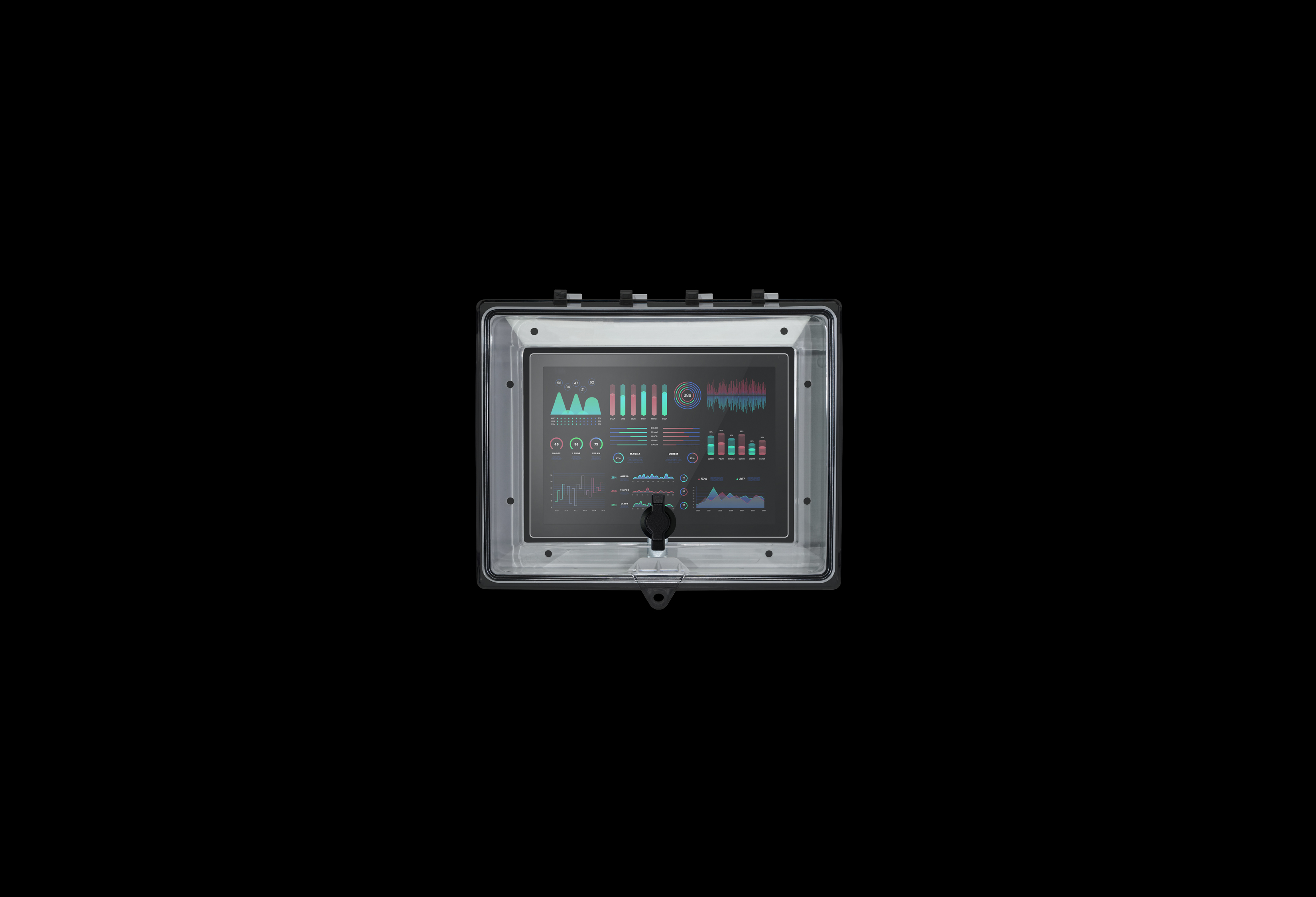 HMICVR1008C-F-Closed.jpg SolarShield HMI Cover 10 x 8 Inch Clear Cover by Stahlin