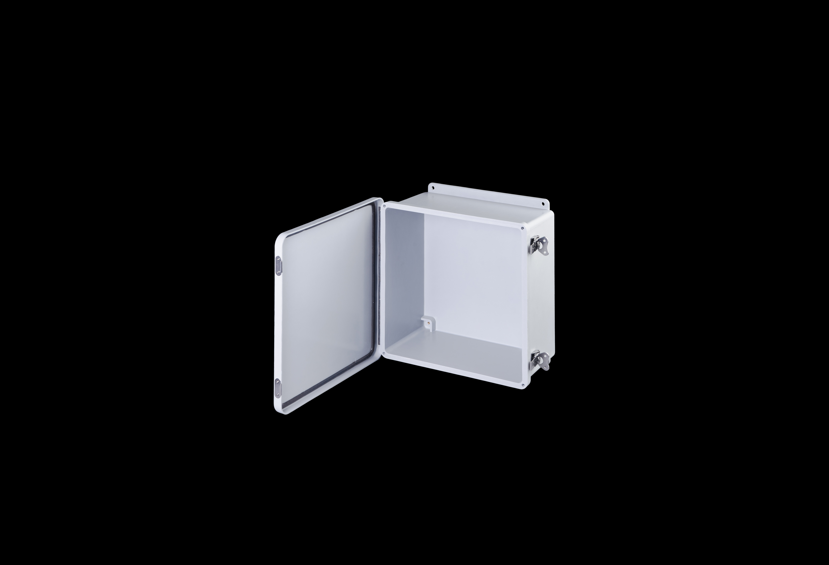 Fiberglass Enclosure 12 x 12 x 6 Inches J Series with Hinged, Twist Latch Opaque Cover by Stahlin