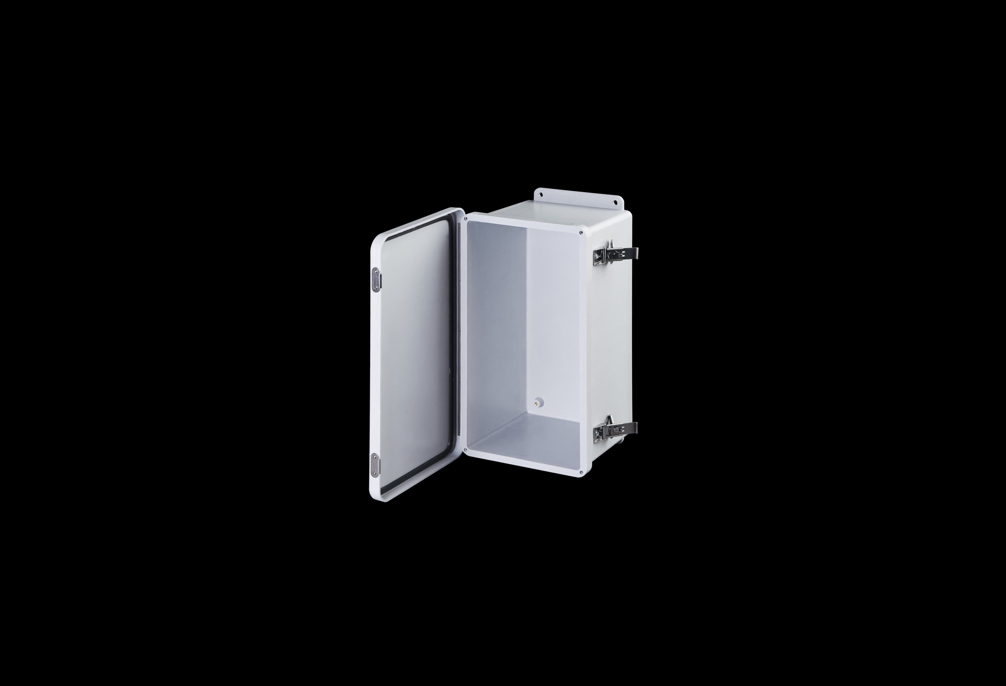 Fiberglass Enclosure 14 x 7 x 6 Inches J Series with Hinged, Twist Latch Opaque Cover by Stahlin