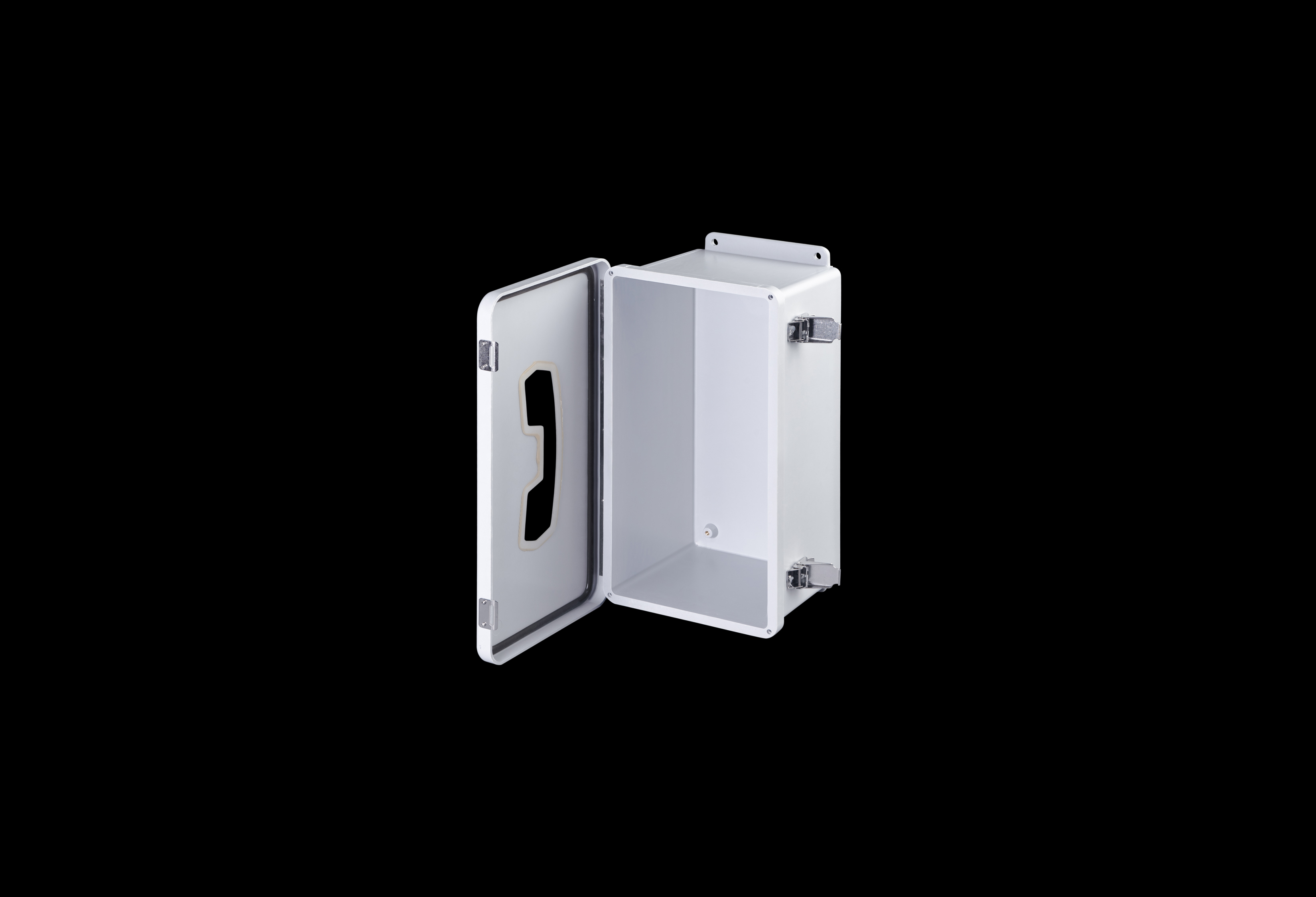 Fiberglass TeleControl Enclosure 14 x 7 x 6 Inches J Series with Hinged, Latched Opaque Cover by Stahlin