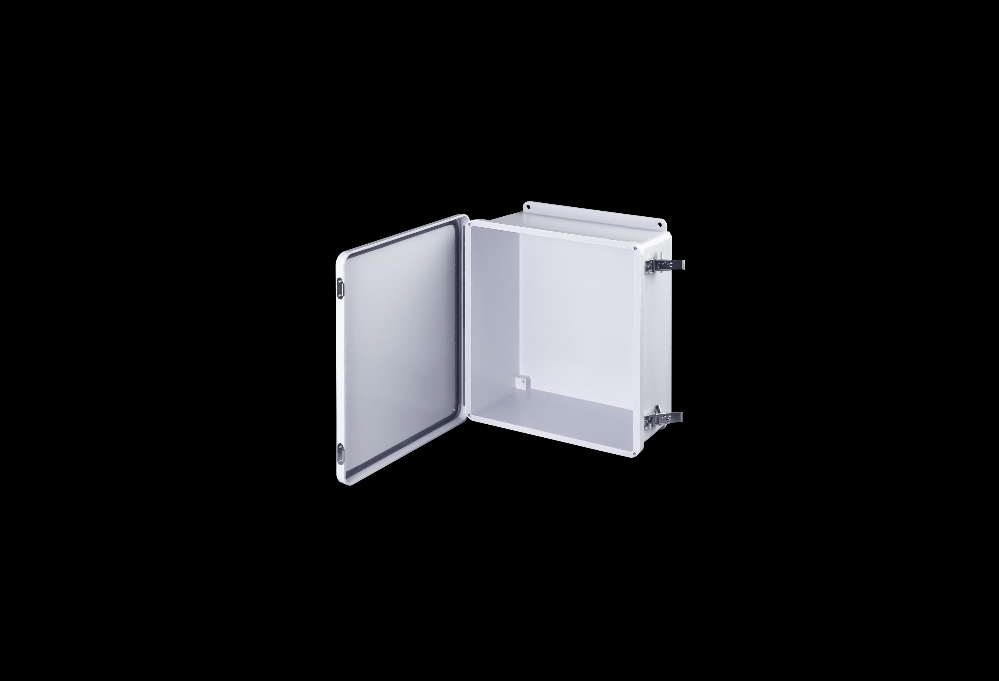 Fiberglass Enclosure 10 x 8 x 4 Inches J Series with Hinged, Twist Latch Opaque Cover by Stahlin