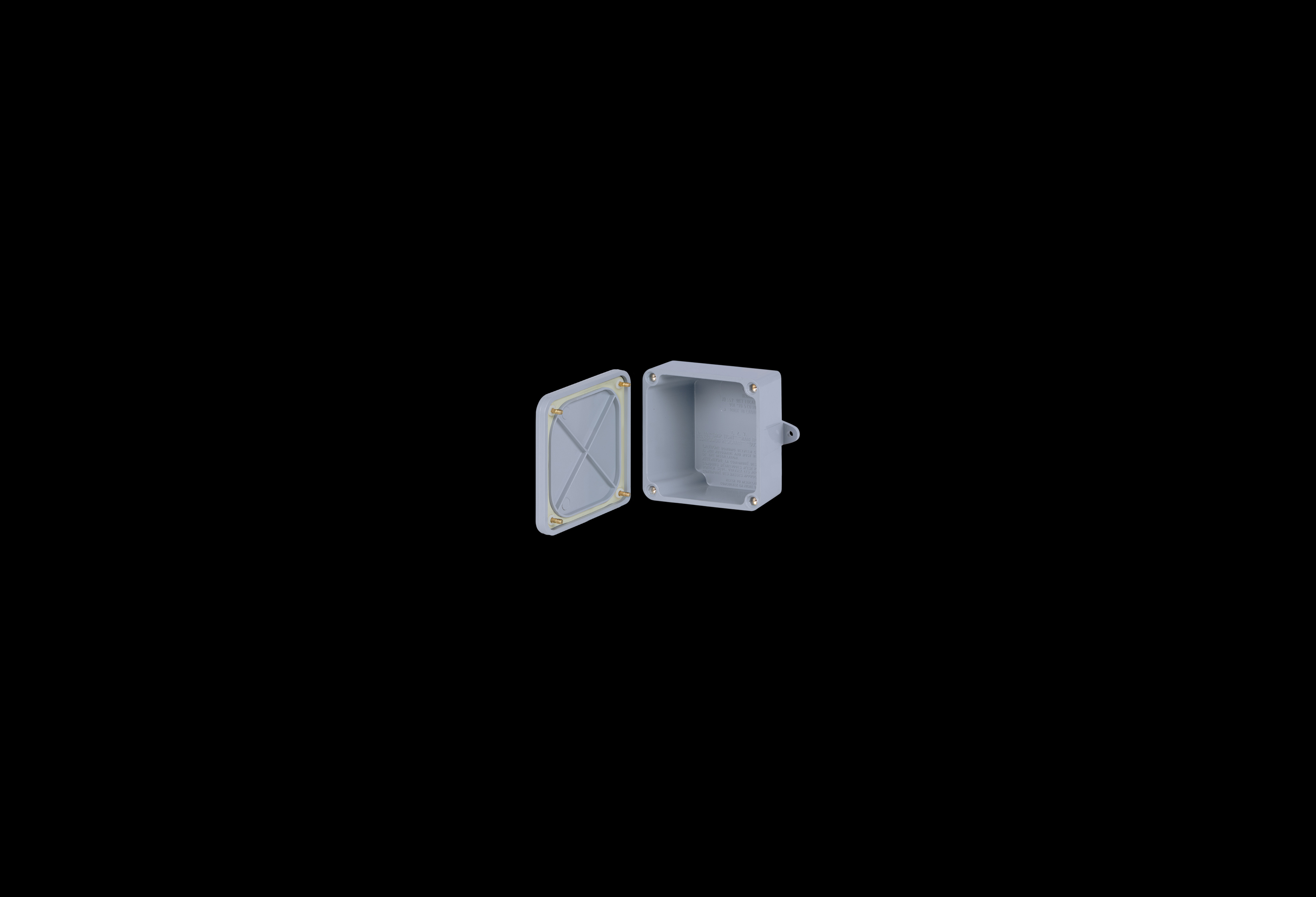 PVC Enclosure 5 x 5 x 2 Inches New Sentry Series  with Opaque Lift Off Cover by Stahlin