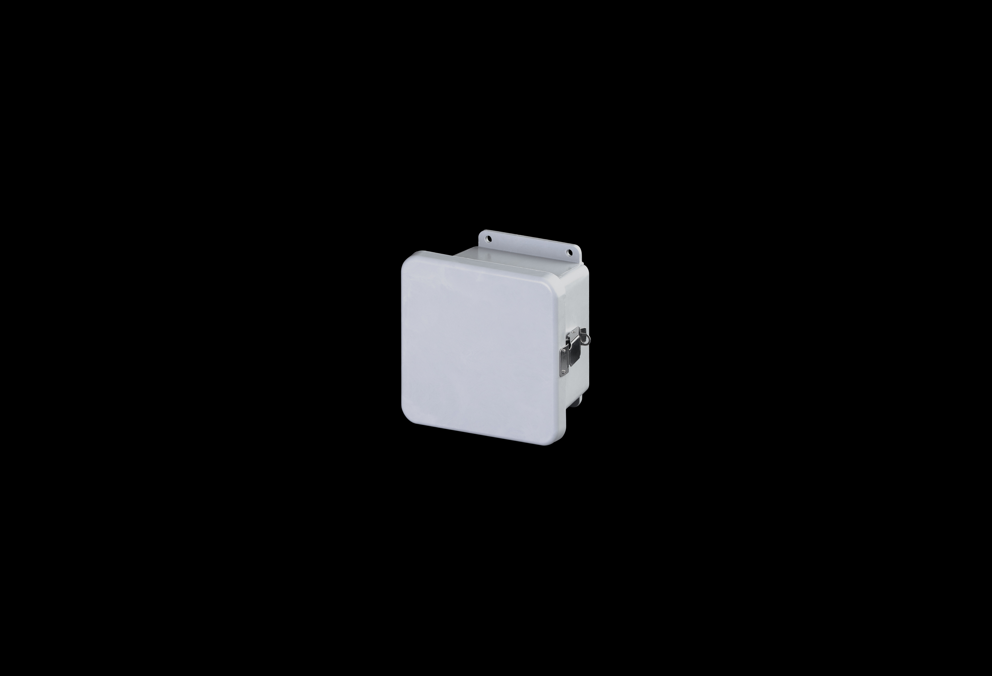 Fiberglass Enclosure 6 x 6 x 4 Inches J Series  with Hinged, Latched Opaque Cover by Stahlin