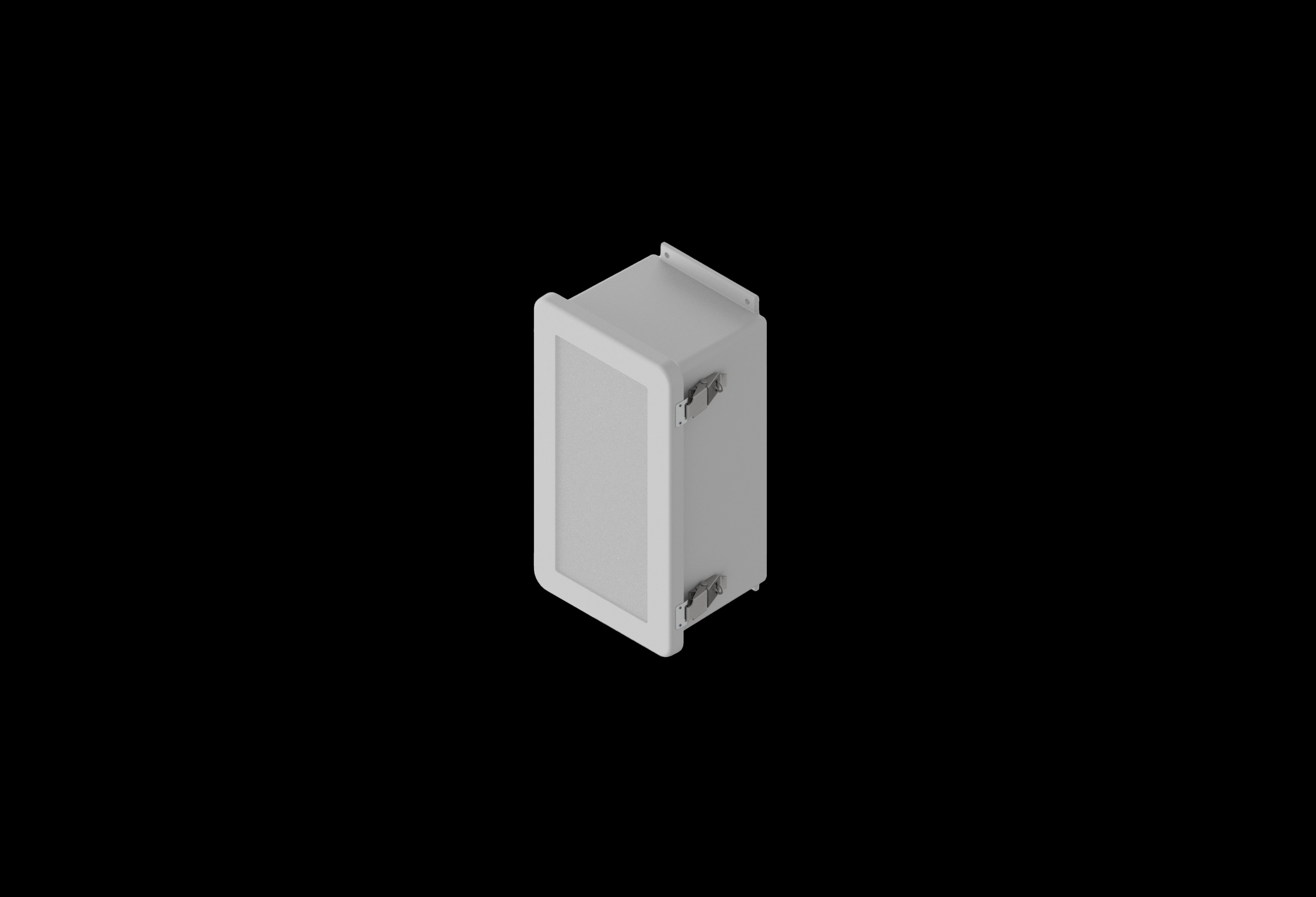 JW1407HPL.jpg Fiberglass Enclosure 14 x 7 x 6 Inches with J Series Window and Hinged, Latched Opaque Cover by Stahlin