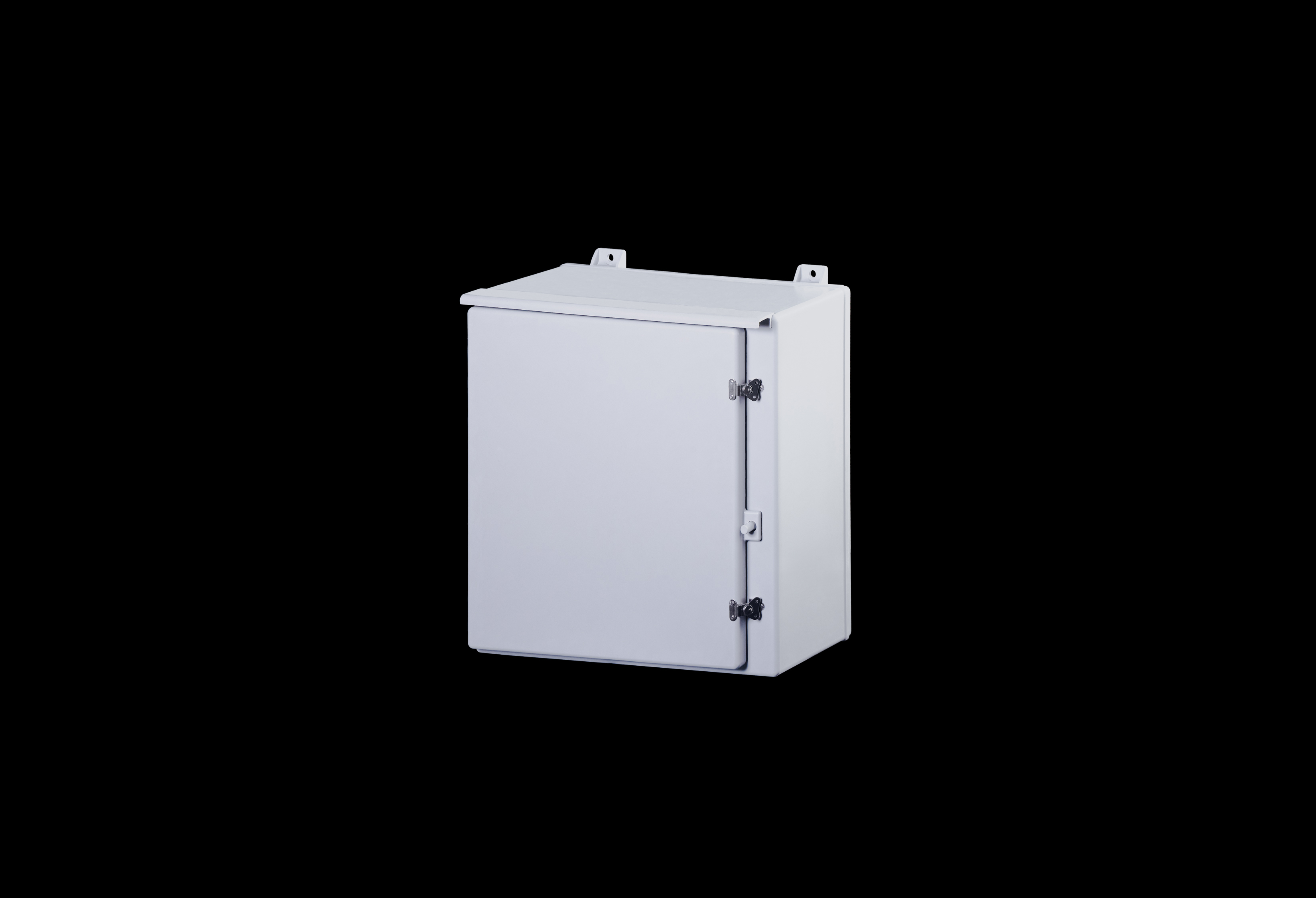N242410RT-QFL-Closed.jpg Fiberglass Enclosure 24 x 24 x 10 Inches N Series with Stainless Steel Hinged, Latched Opaque Cover by Stahlin