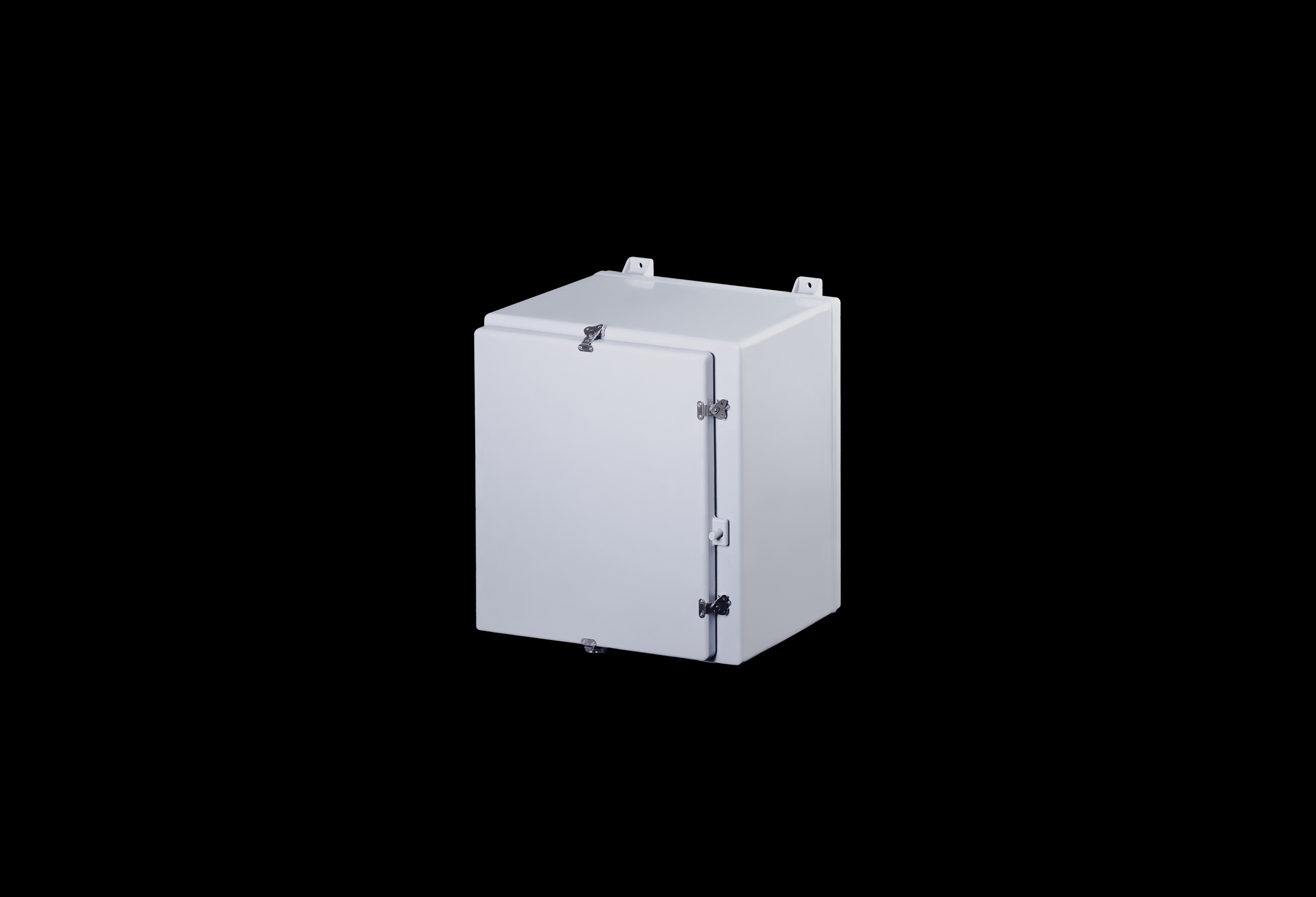 N242412HWT-QFL-Closed.jpg Fiberglass Enclosure 24 x 24 x 10 Inches N Series Large with Stainless Steel Hinged, Latched Opaque Cover by Stahlin