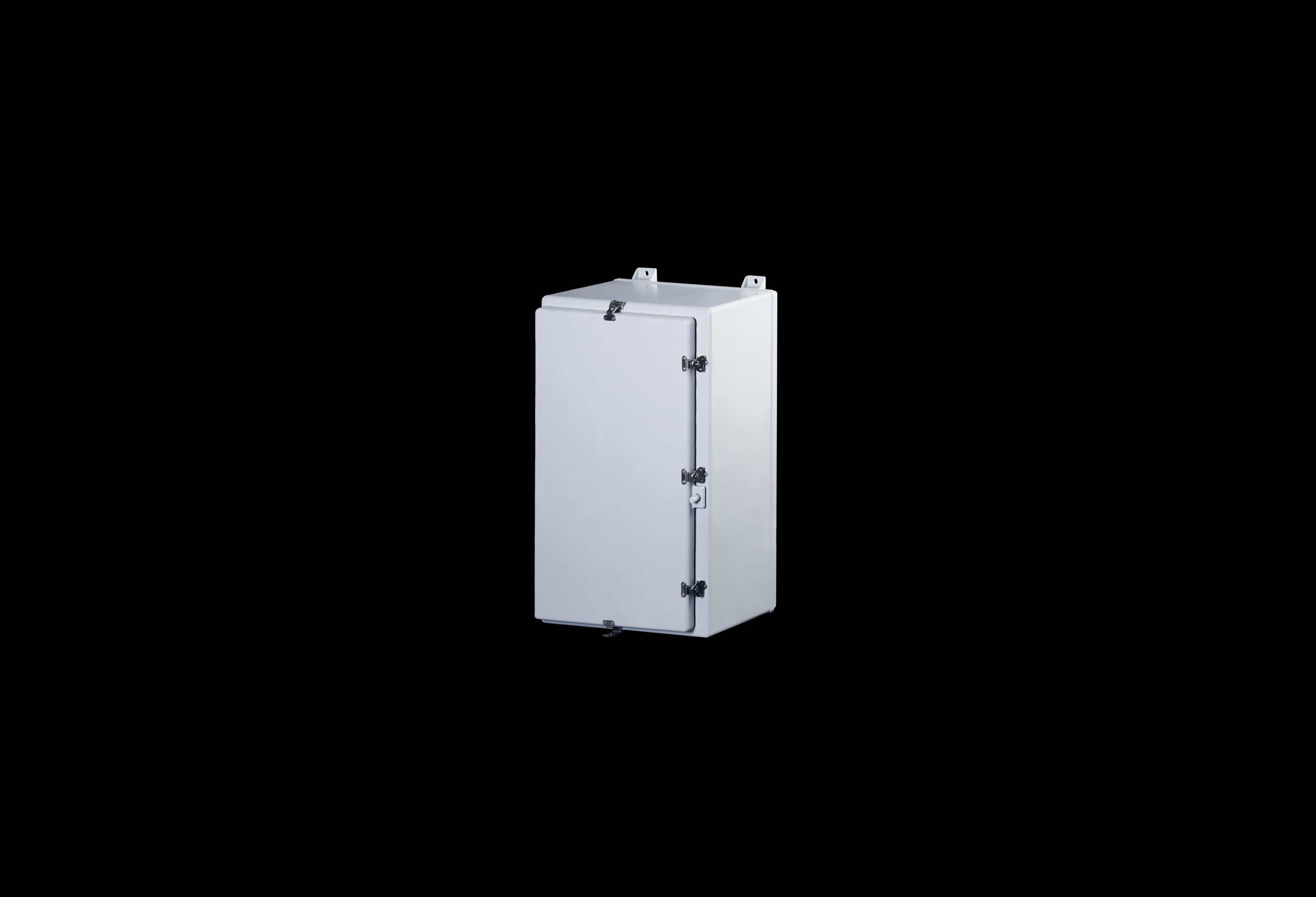 N302010HWT-QFL-Closed.jpg Fiberglass Enclosure 30 x 20 x 10 Inches N Series with Stainless Steel Hinged, Latched Opaque Cover by Stahlin