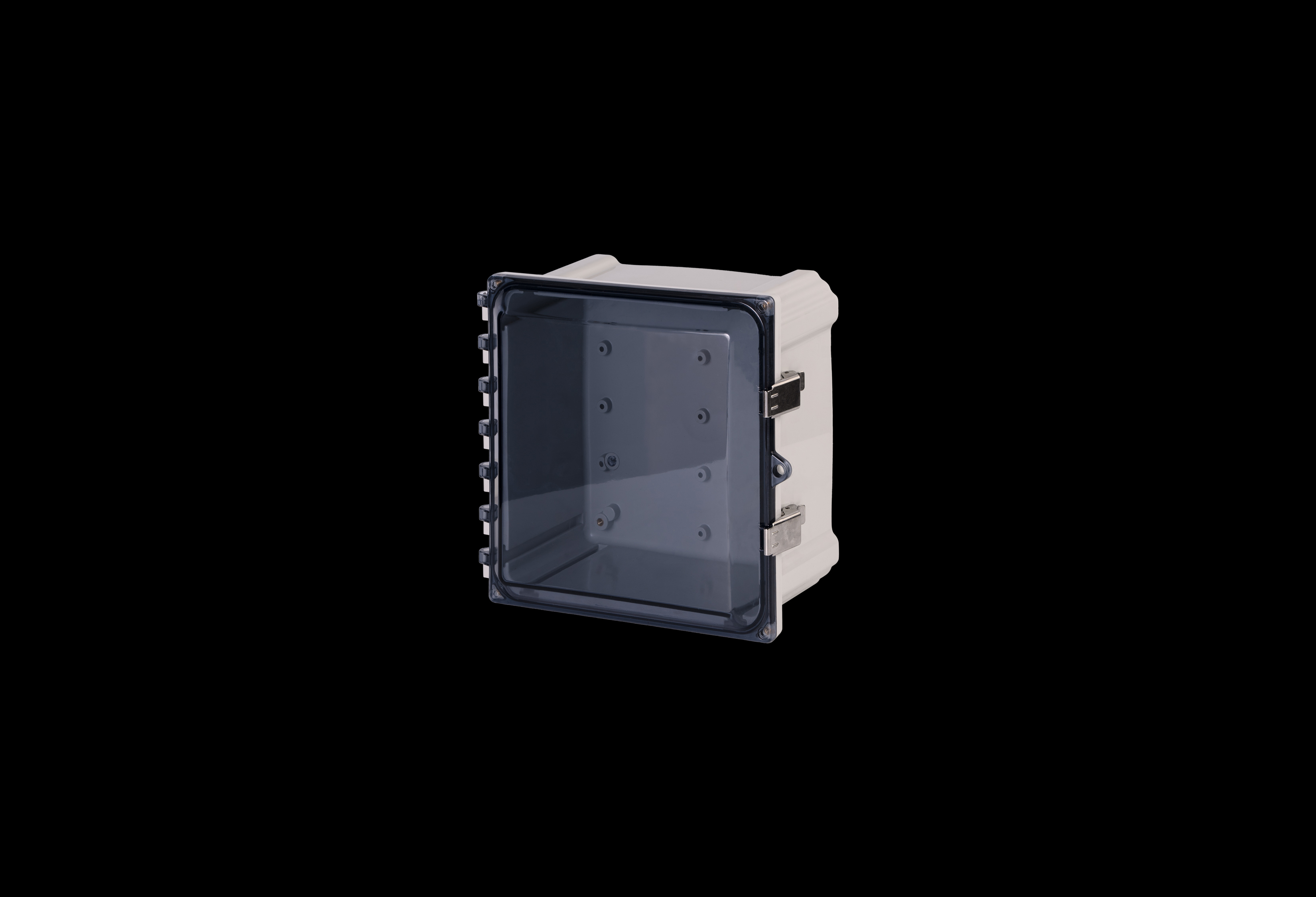 Polycarbonate Enclosure  10 x 10 x 6 Inches PolyStar Series with Clear Cover and Stainless Steel Latches  by Stahlin