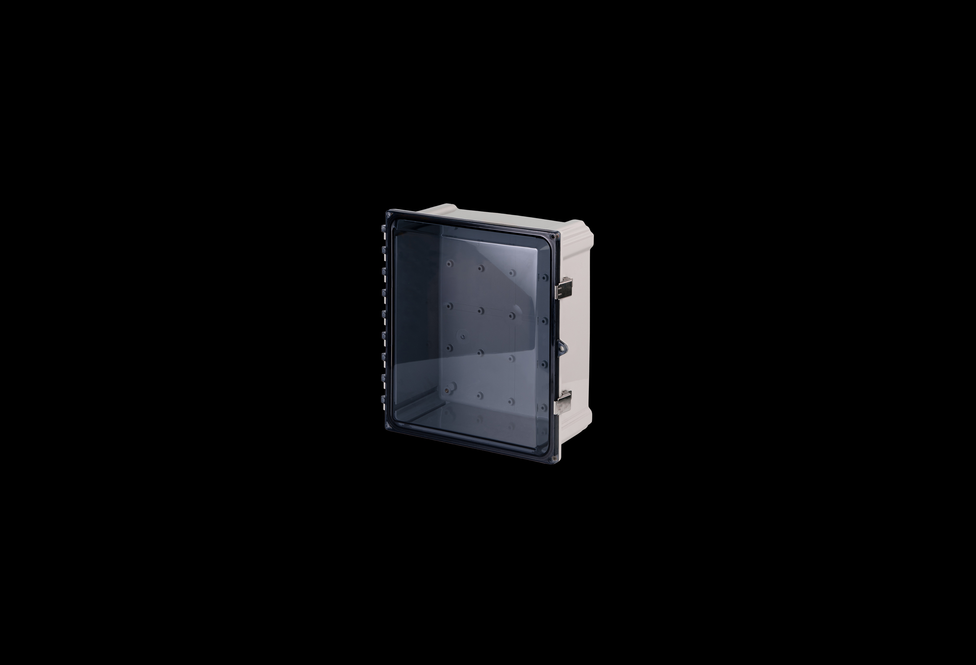 Polycarbonate Enclosure  10 x 8 x 4 Inches PolyStar Series with Clear Cover and Stainless Steel Latches  by Stahlin