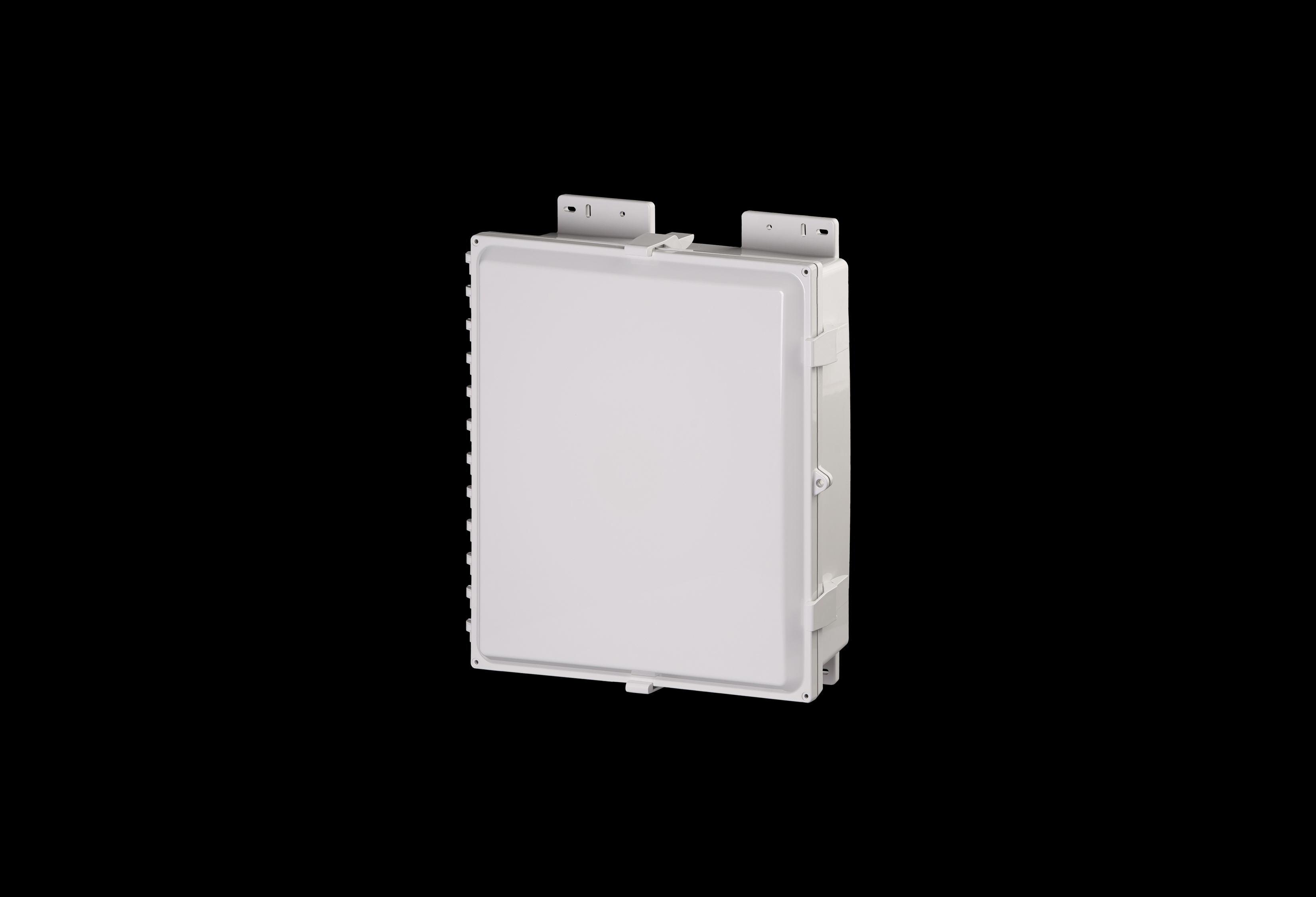 PC181604-QFL-Closed.jpg Polycarbonate Low Profile Enclosure 16 x 14 x 4 Inches PolySlim™ Series with Opaque Cover by Stahlin