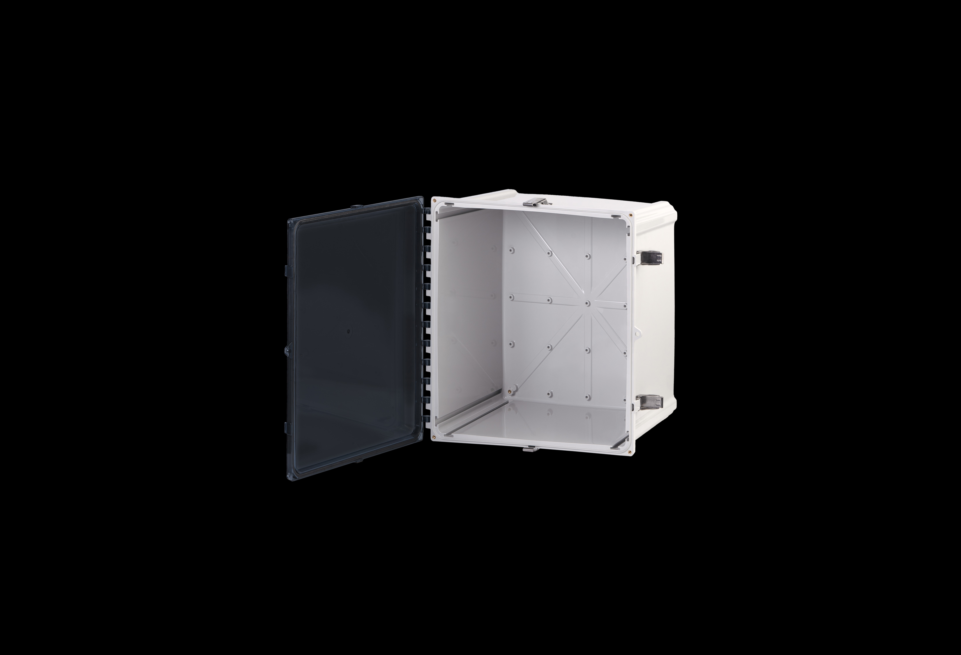 Polycarbonate Enclosure  18 x 16 x 10 Inches PolyStar Series with Clear Cover and Stainless Steel Latches  by Stahlin