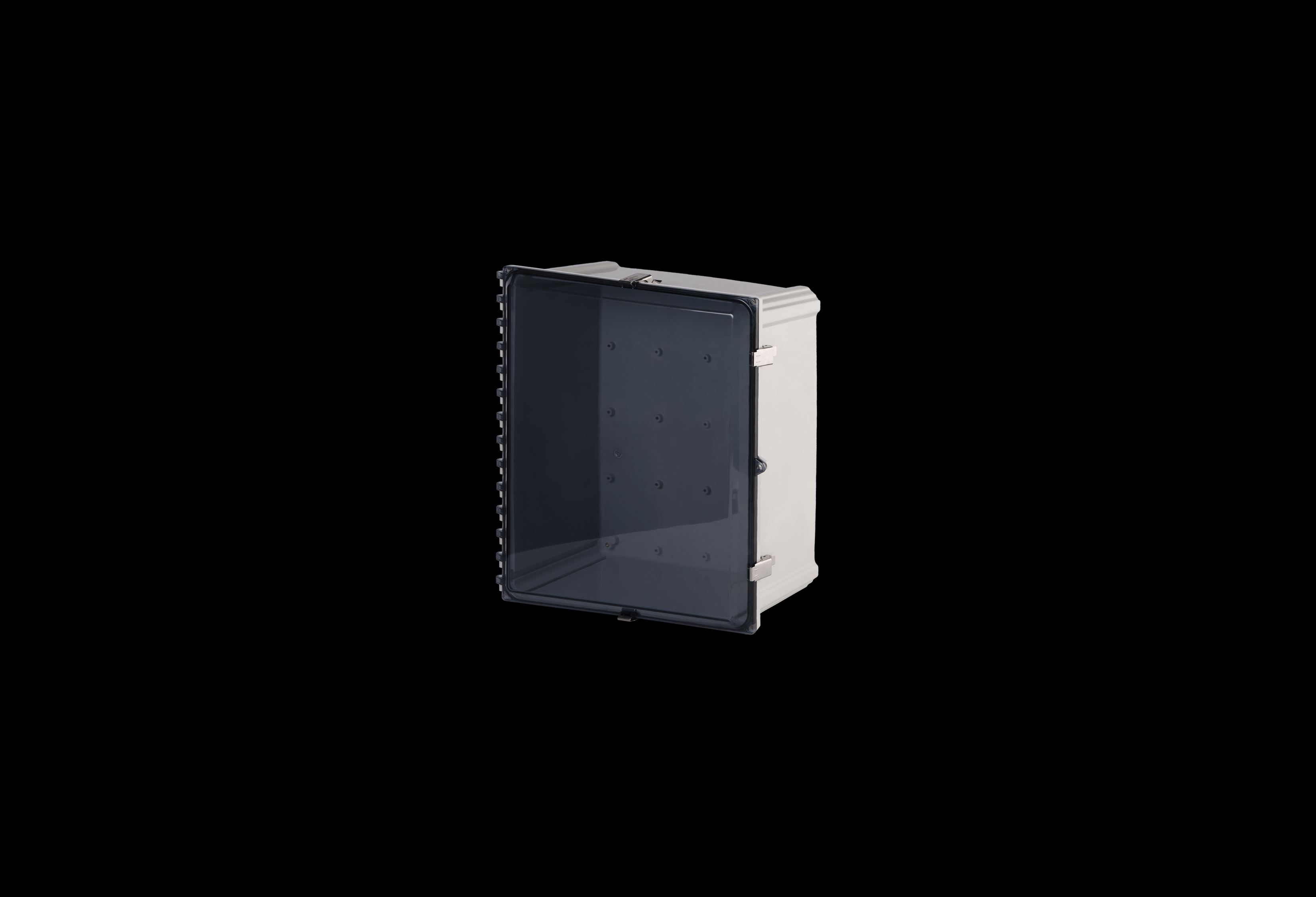Polycarbonate Enclosure  20 x 16 x 8 Inches PolyStar Series with Clear Cover and Stainless Steel Latches  by Stahlin