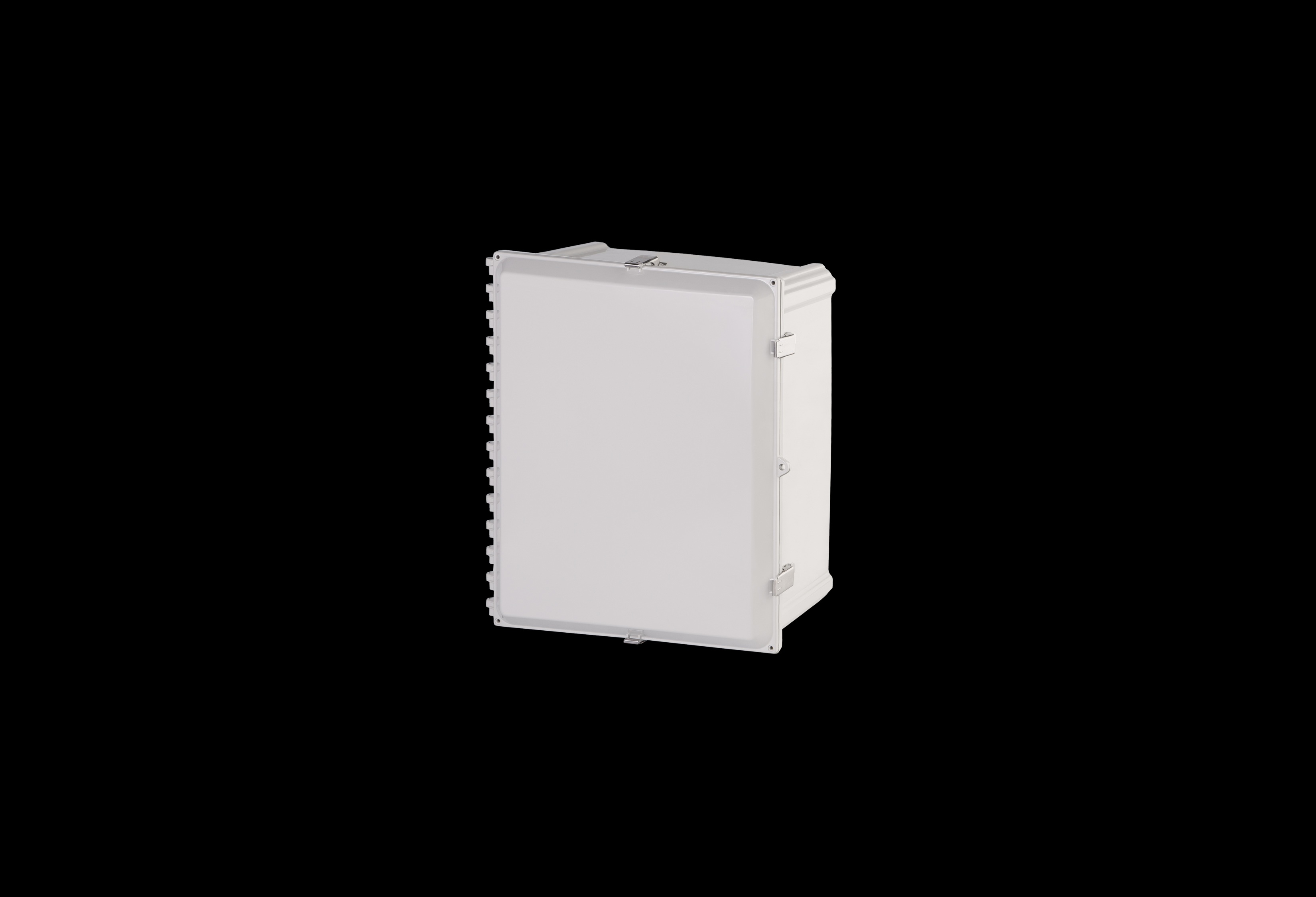 Polycarbonate Enclosure  20 x 16 x 8 Inches PolyStar Series with Hinged, Opaque Cover and Stainless Steel Latches  by Stahlin