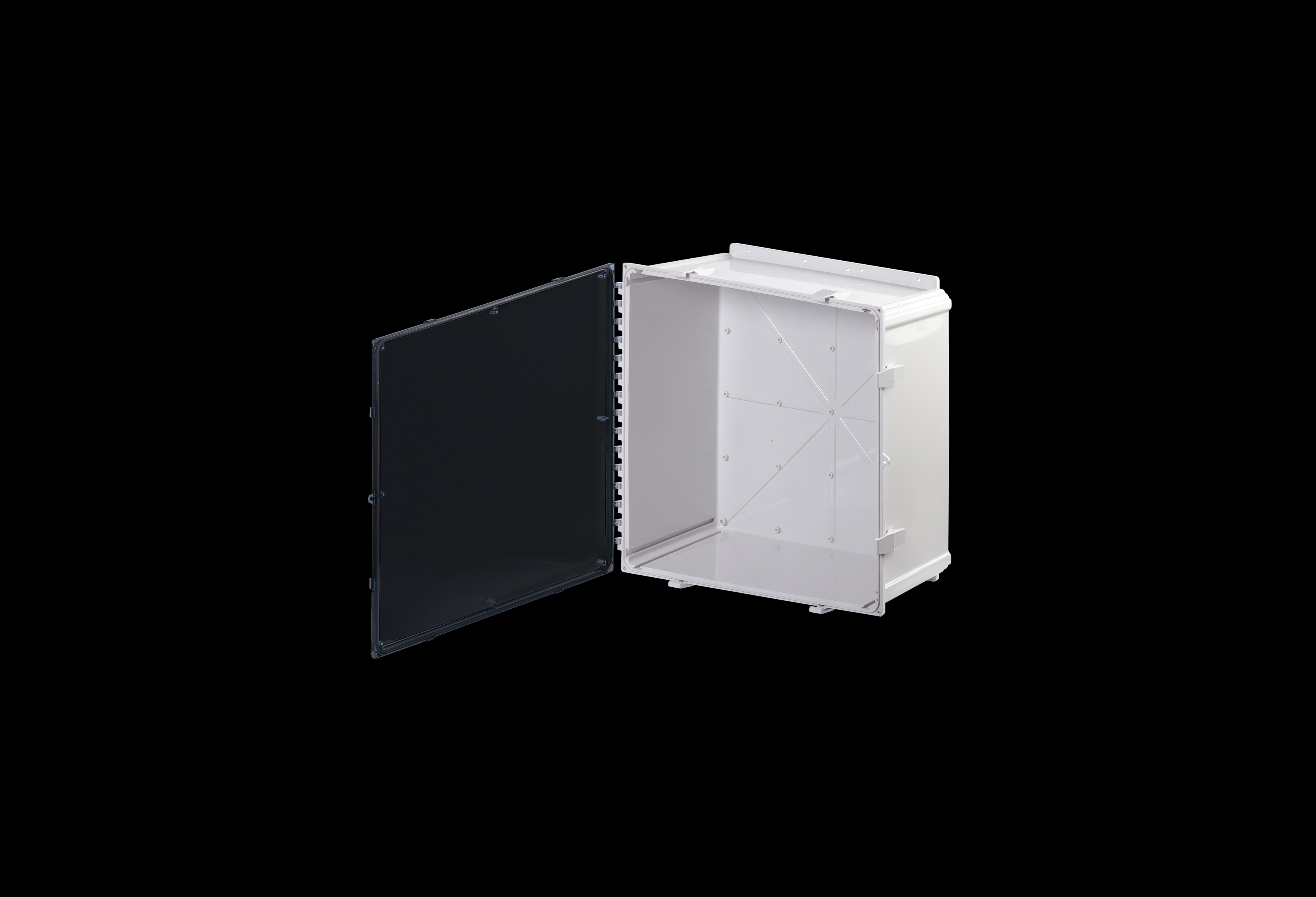Polycarbonate Enclosure  24 x 24 x 10 Inches PolyStar Series with Clear Cover   by Stahlin
