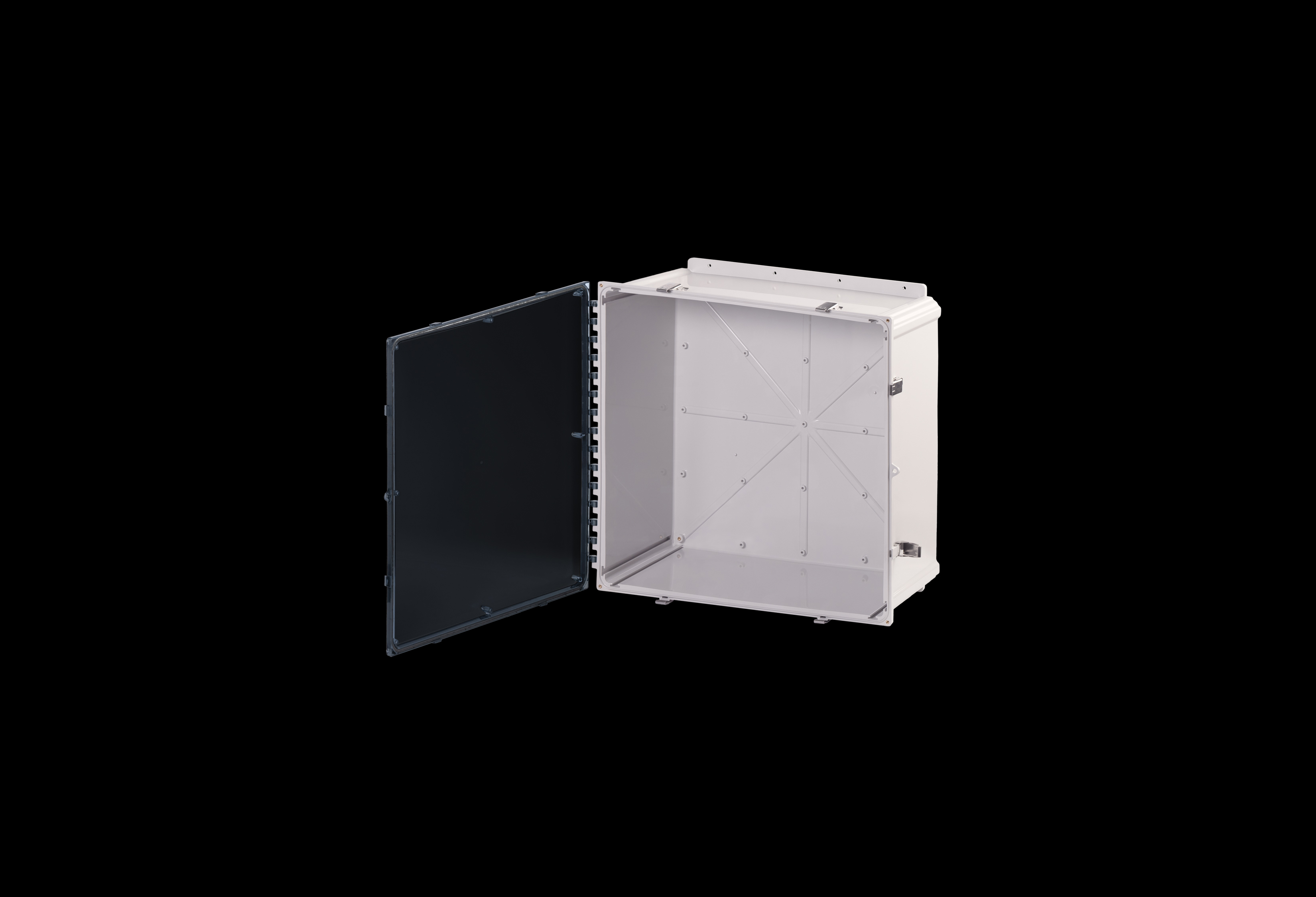 Polycarbonate Enclosure  24 x 24 x 10 Inches PolyStar Series with Clear Cover and Stainless Steel Latches  by Stahlin
