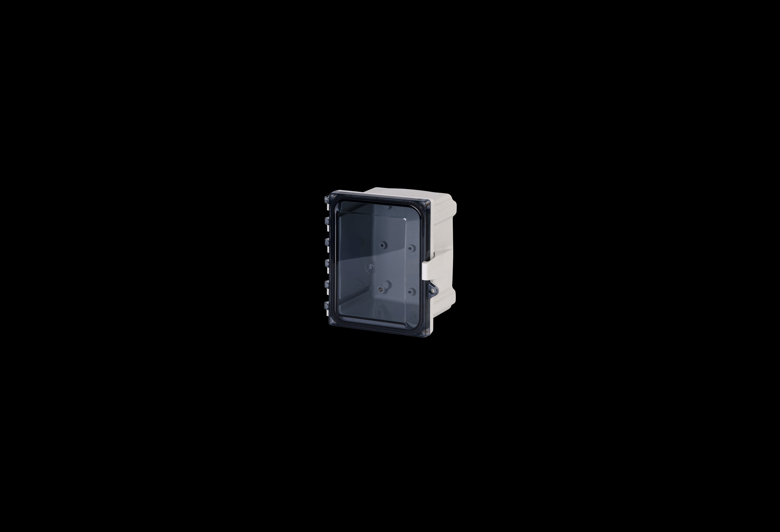 Polycarbonate Enclosure  6 x 6 x 4 Inches PolyStar Series with Clear Cover   by Stahlin