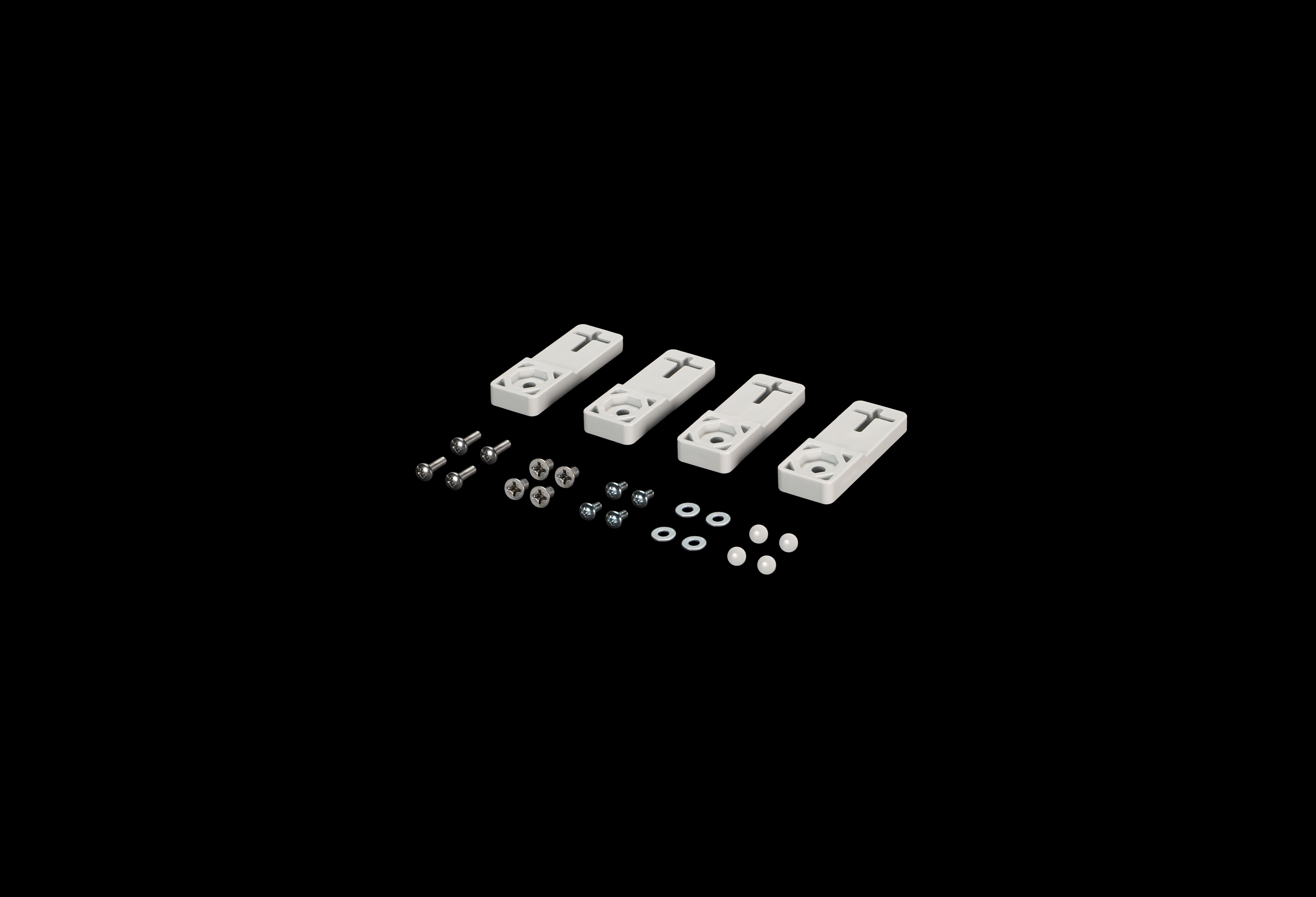 PCACCESSORYKIT.jpg PolyStar Accessory Kit Includes All Screws, Inserts, and Mounting Feet. Replacement Only by Stahlin