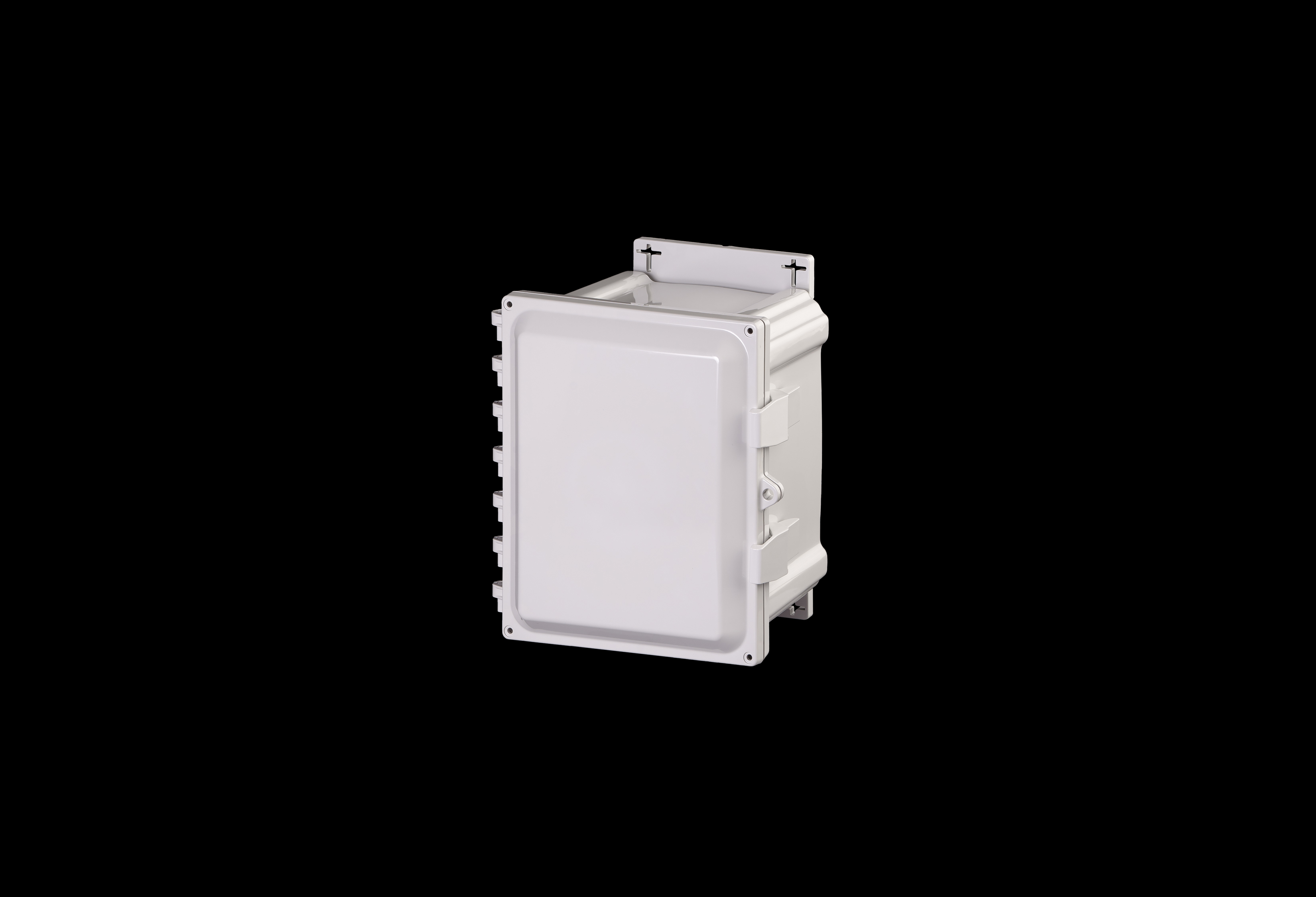 Polycarbonate Enclosure 10 x 8 x 6 Inches PolyStar Series with Opaque Cover and Flange Kit by Stahlin