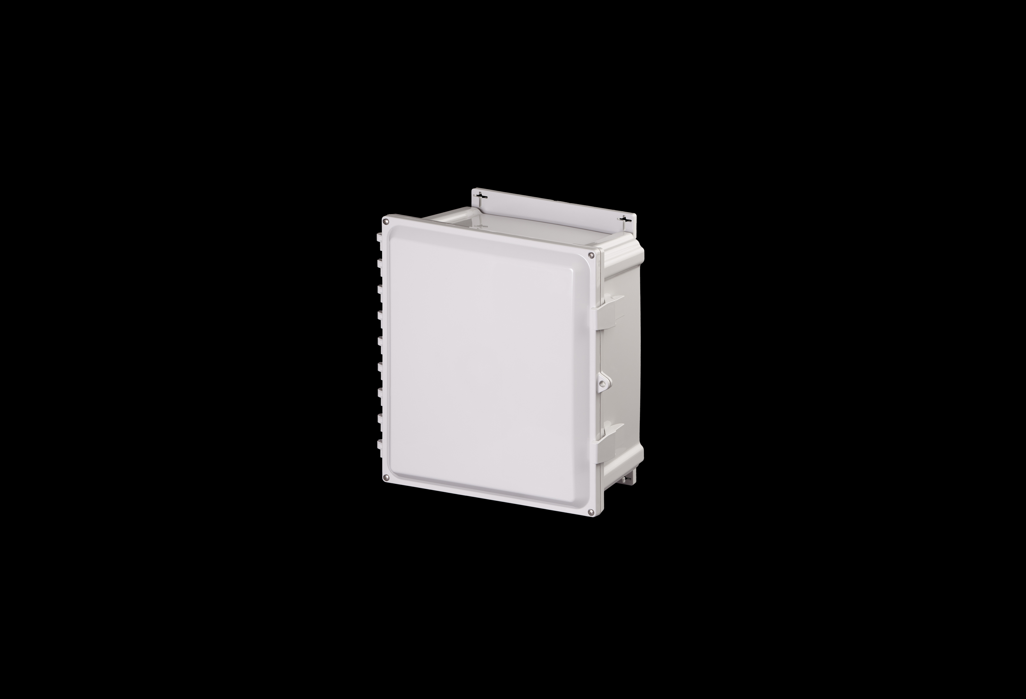 Polycarbonate Enclosure 10 x 8 x 4 Inches PolyStar Series with Opaque Cover and Flange Kit by Stahlin