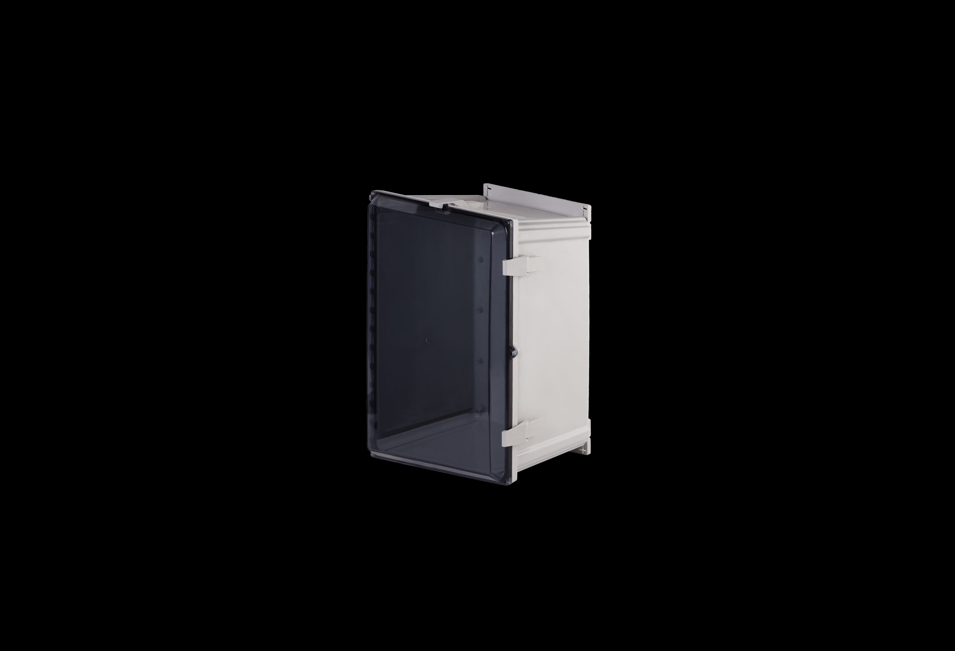 PCF2016CC-QFL-Closed.jpg Polycarbonate Enclosure 20 x 16 x 8 Inches PolyStar Series with Clear Cover and Flange Kit by Stahlin
