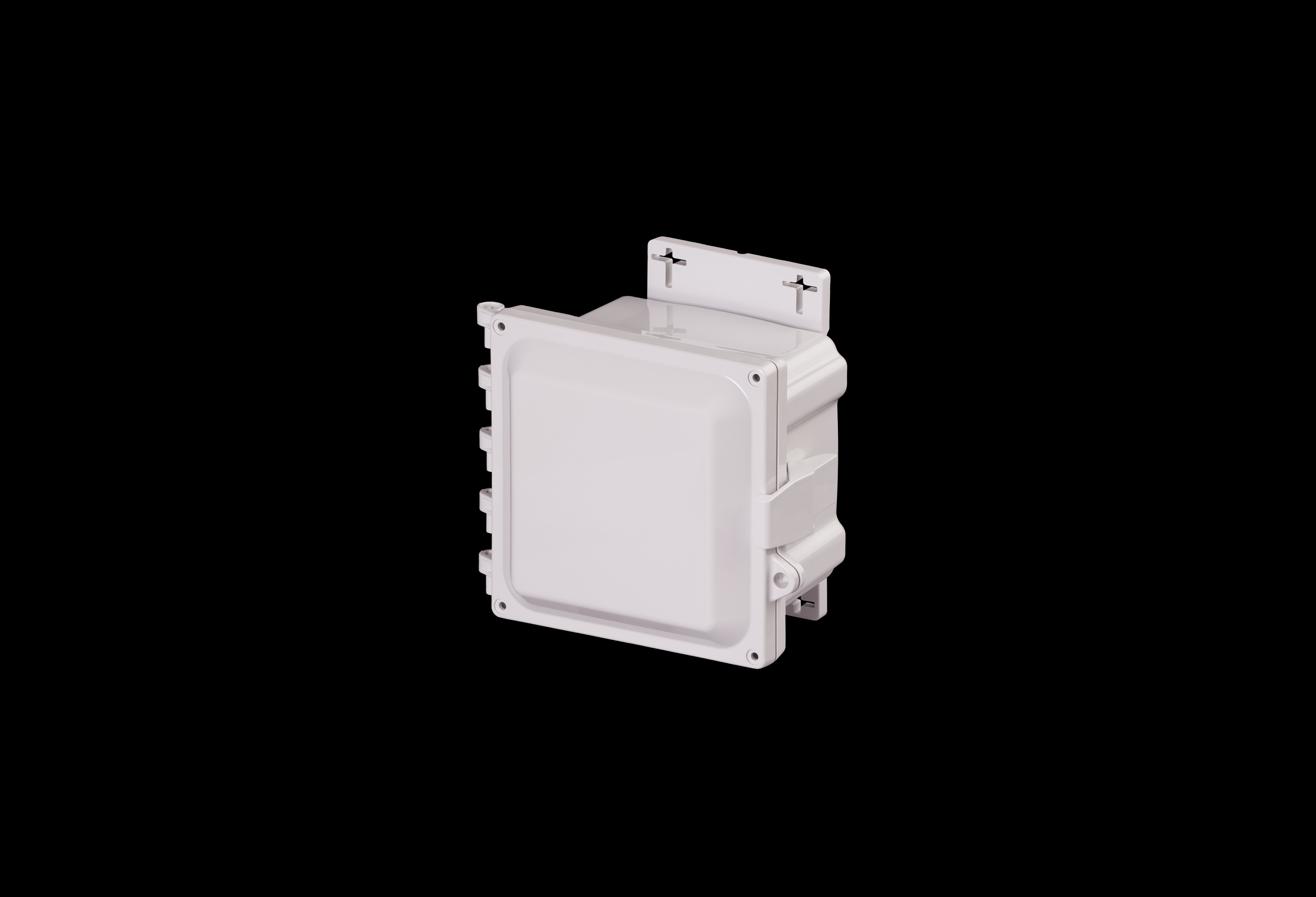 Polycarbonate Enclosure 6 x 6 x 4 Inches PolyStar Series with Opaque Cover and Flange Kit by Stahlin