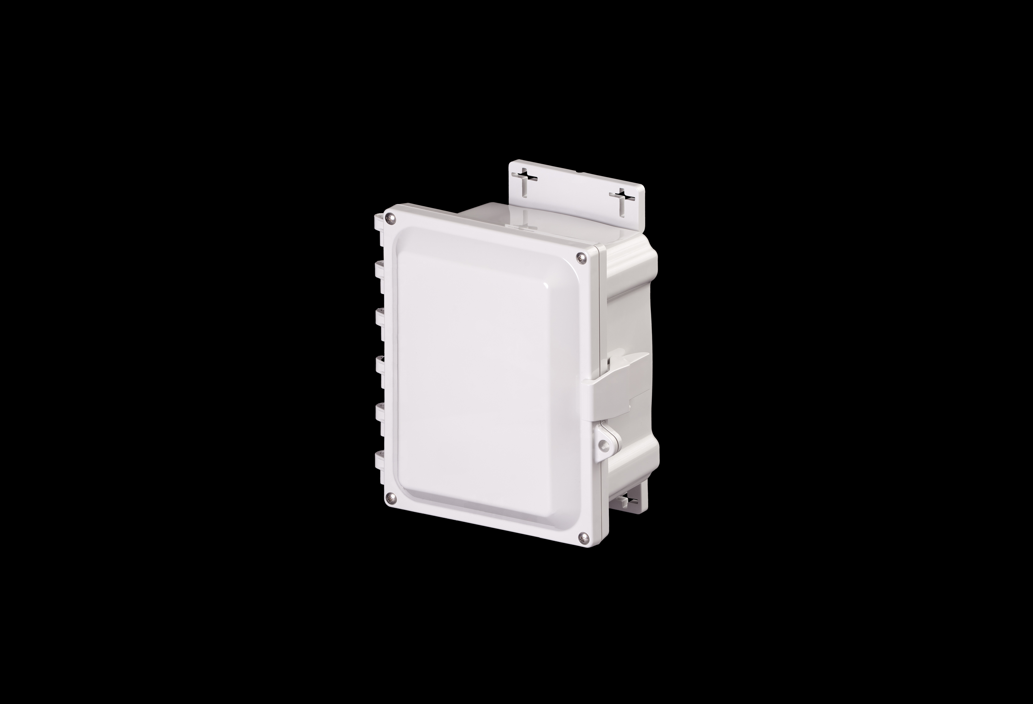 Polycarbonate Enclosure 8 x 6 x 4 Inches PolyStar Series with Opaque Cover and Flange Kit by Stahlin