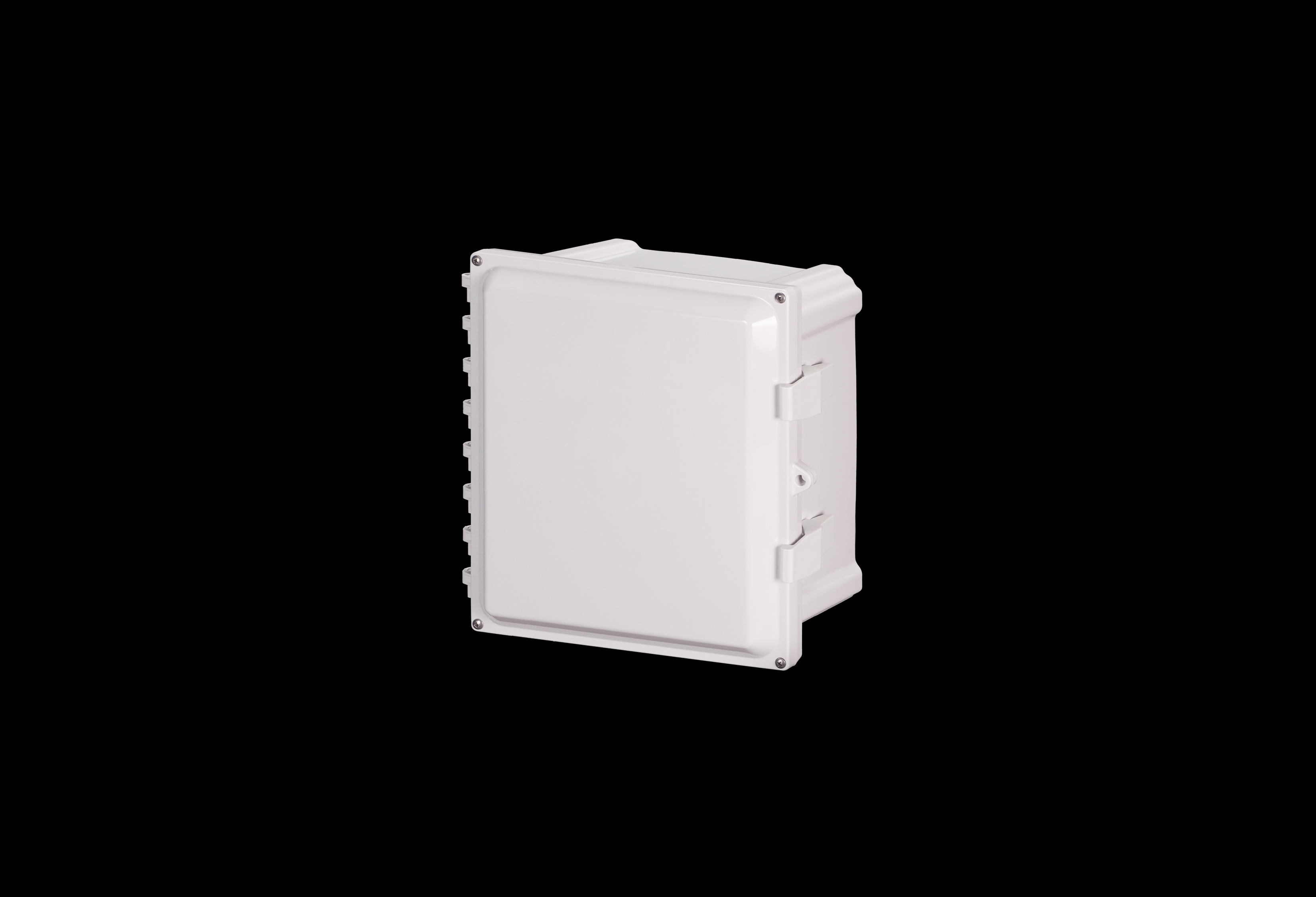PCWD1210-QFL-Closed.jpg Polycarbonate Enclosure 10 x 10 x 6 Inches PolyStar Series Opaque Cover with Weight Distribution Shelf by Stahlin