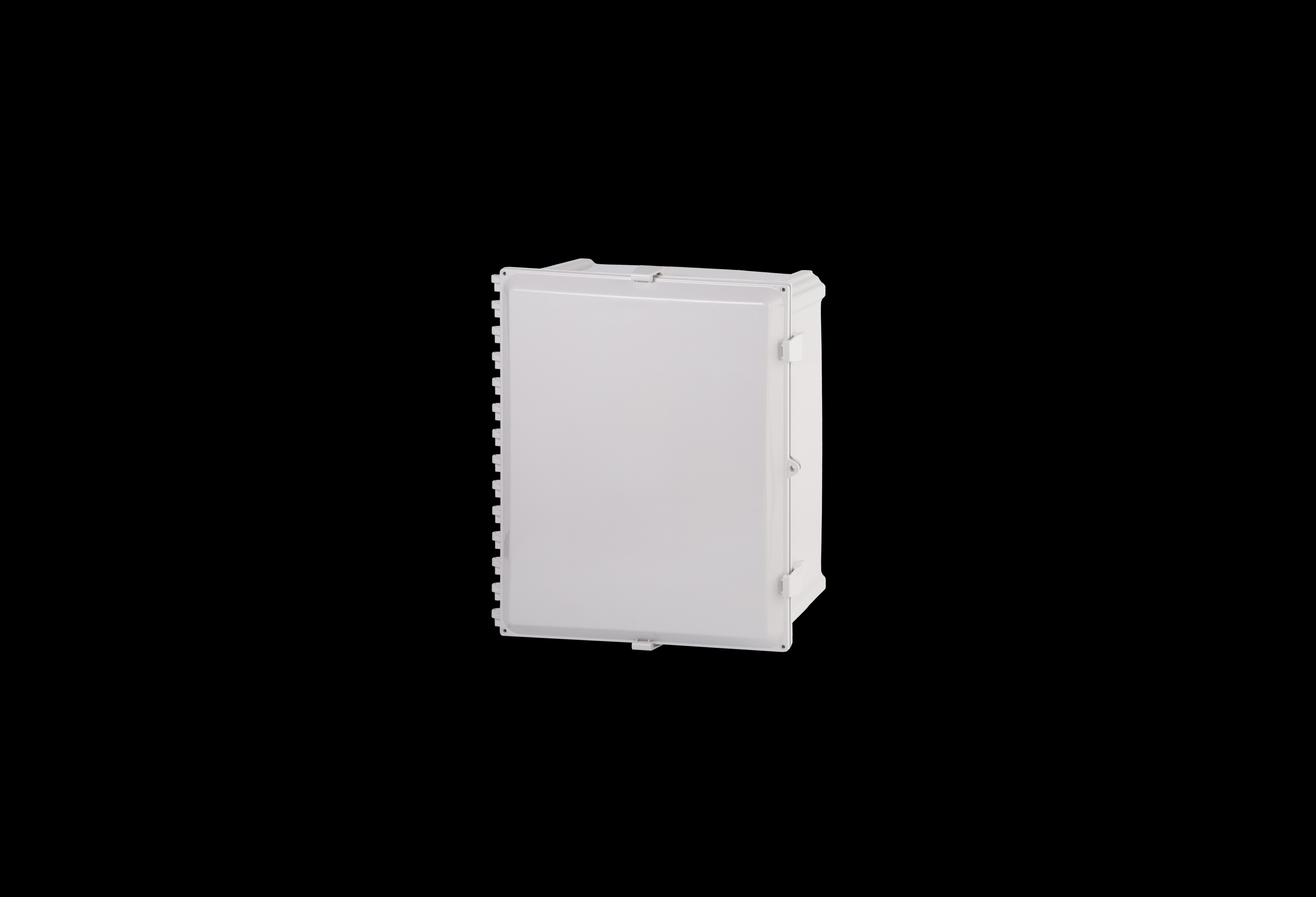 PCWD2016-QFL-Closed.jpg Polycarbonate Enclosure 18 x 16 x 10 Inches PolyStar Series Opaque Cover with Weight Distribution Shelf by Stahlin