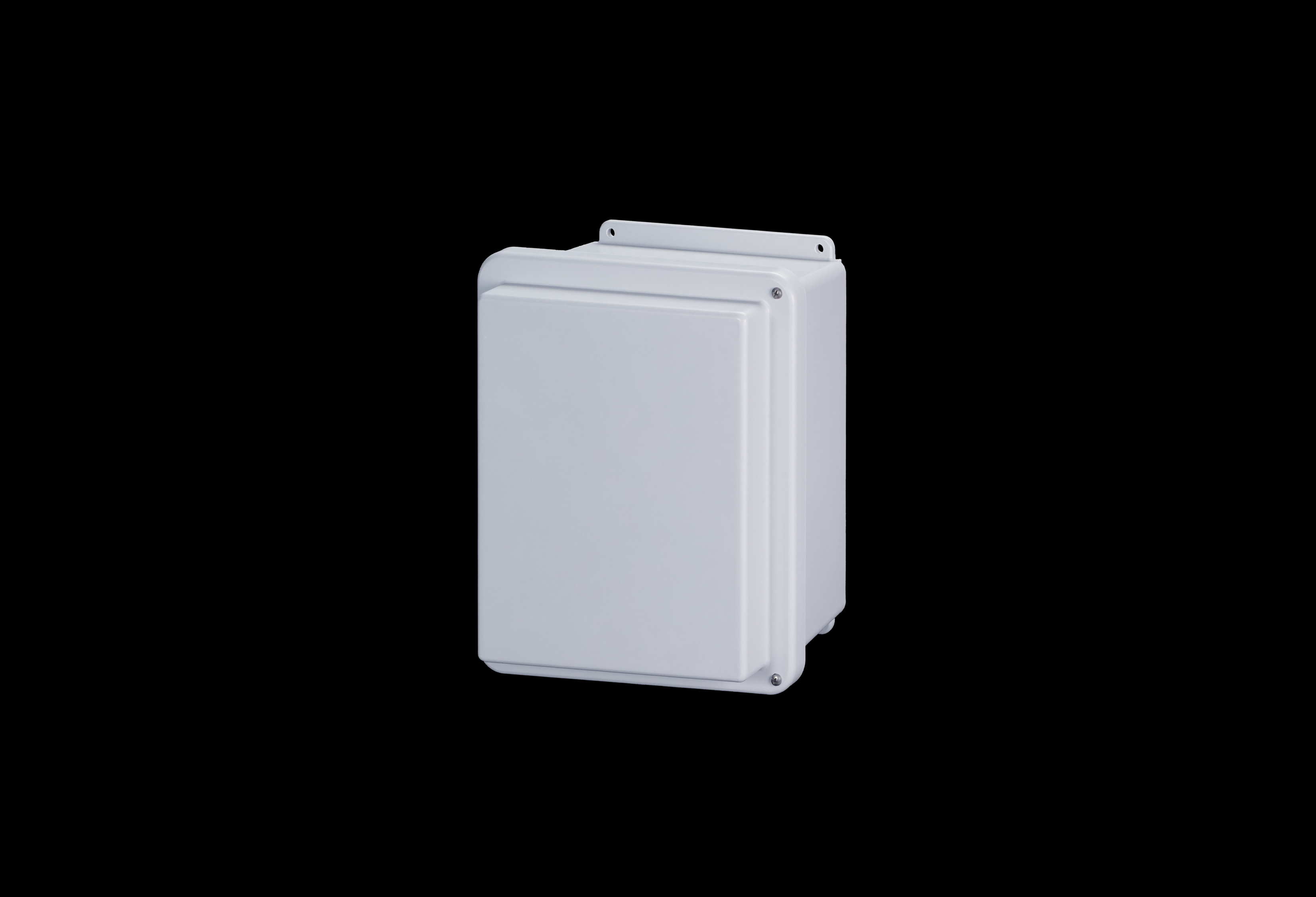 RJ1210HW-QFL-Closed.jpg Fiberglass Enclosure 10 x 8 x 7 Inches J Series Raised Cover with Hinged, Latched Opaque Cover by Stahlin